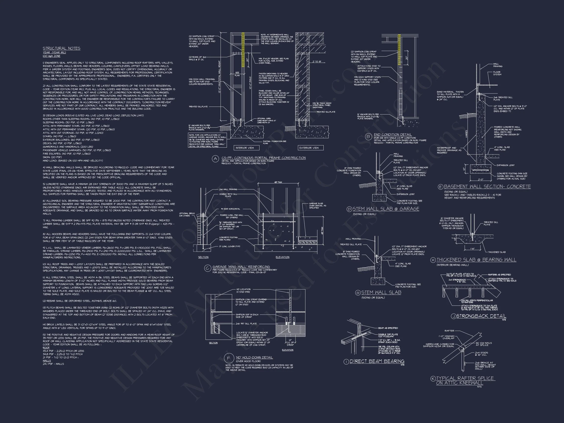 17-1740 HOUSE PLAN - Modern Craftsman House Blueprint with 2-Story Design and Garage 13 Modern Craftsman house Blueprint with 2-Story Design and Garage