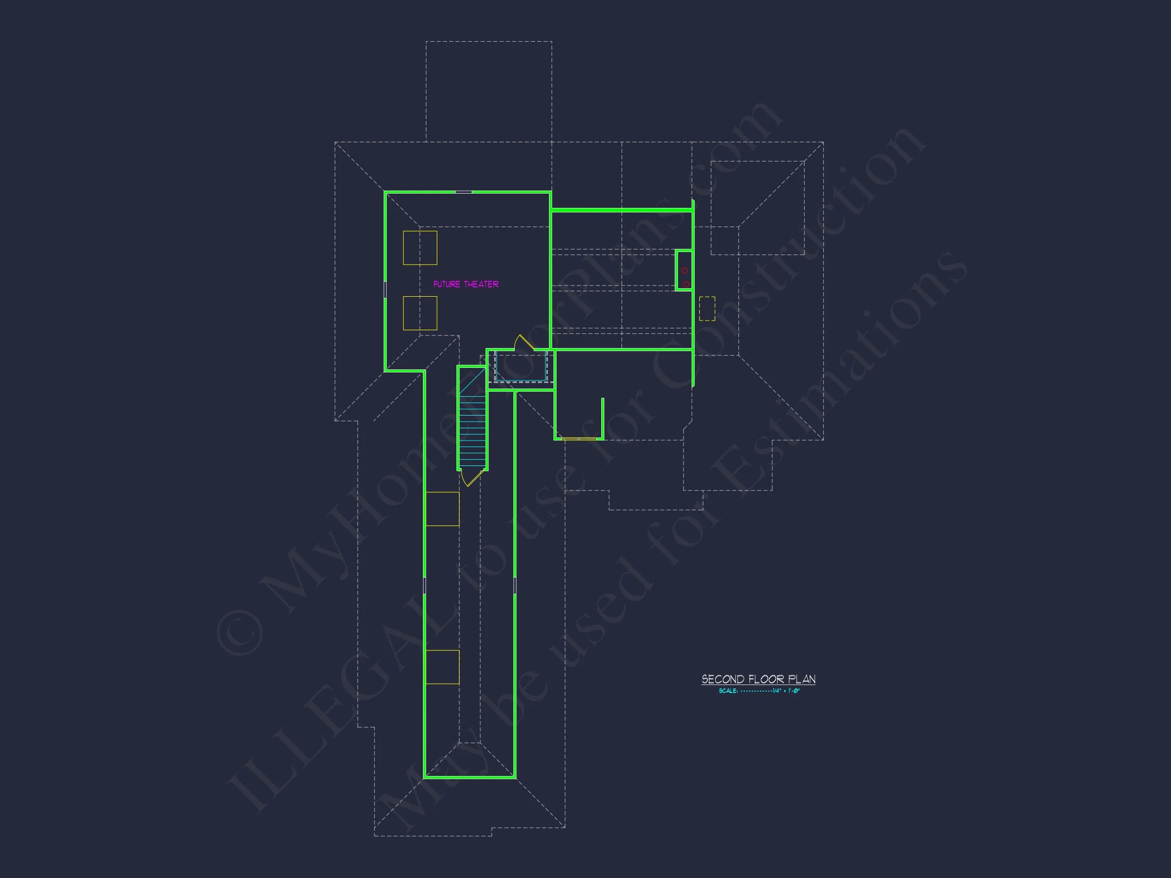 17-1740 HOUSE PLAN - Modern Craftsman House Blueprint with 2-Story Design and Garage 5 Modern Craftsman house Blueprint with 2-Story Design and Garage