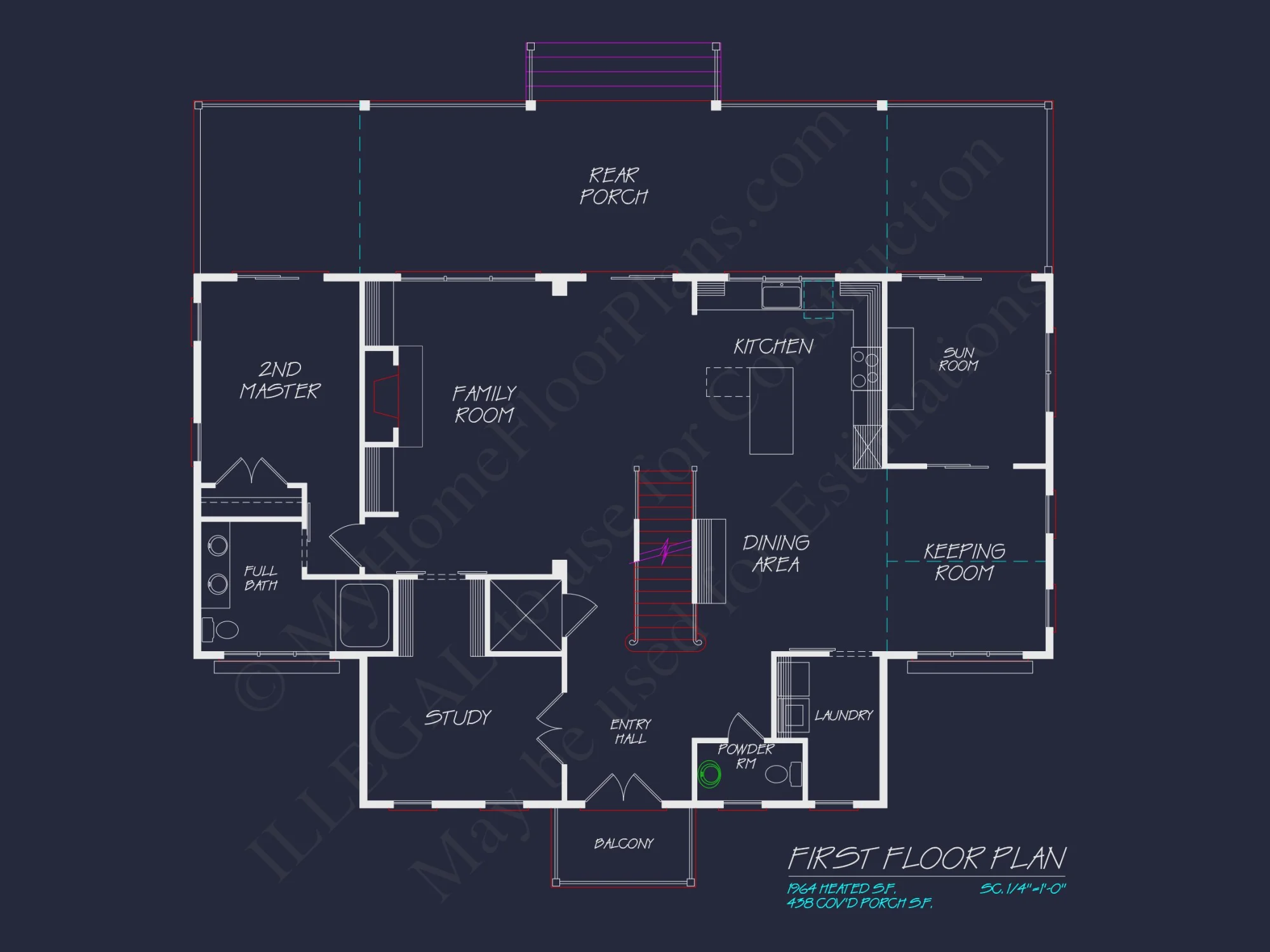 Elegant Beach house Floor Plan – Architectural Designs in CAD
