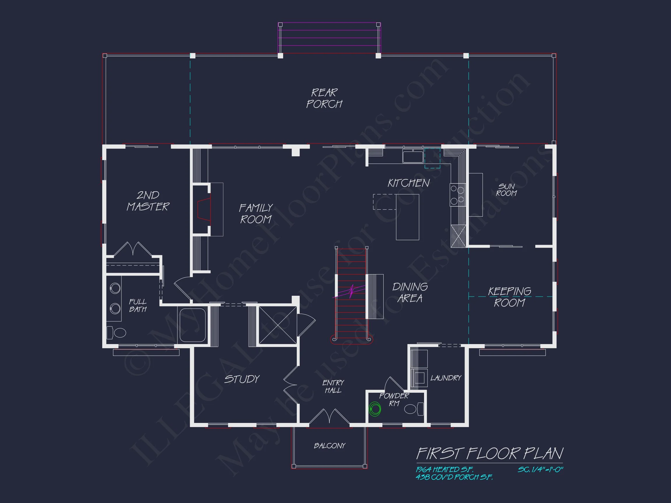 Elegant Beach house Floor Plan – Architectural Designs in CAD