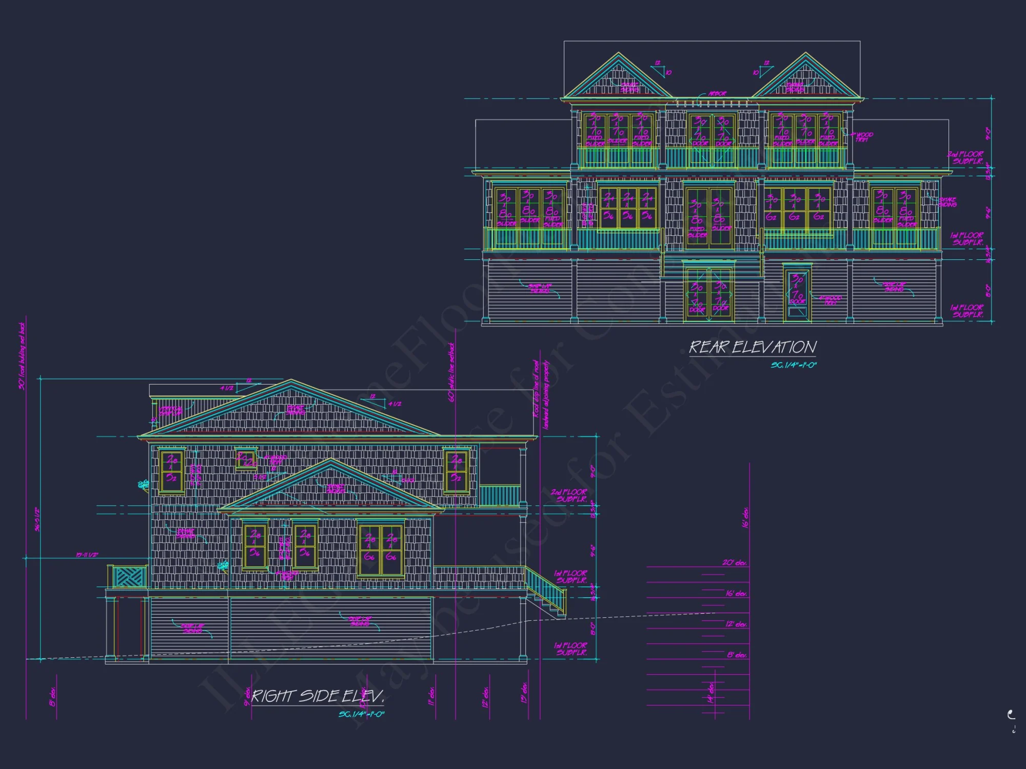 Elegant Beach house Floor Plan – Architectural Designs in CAD