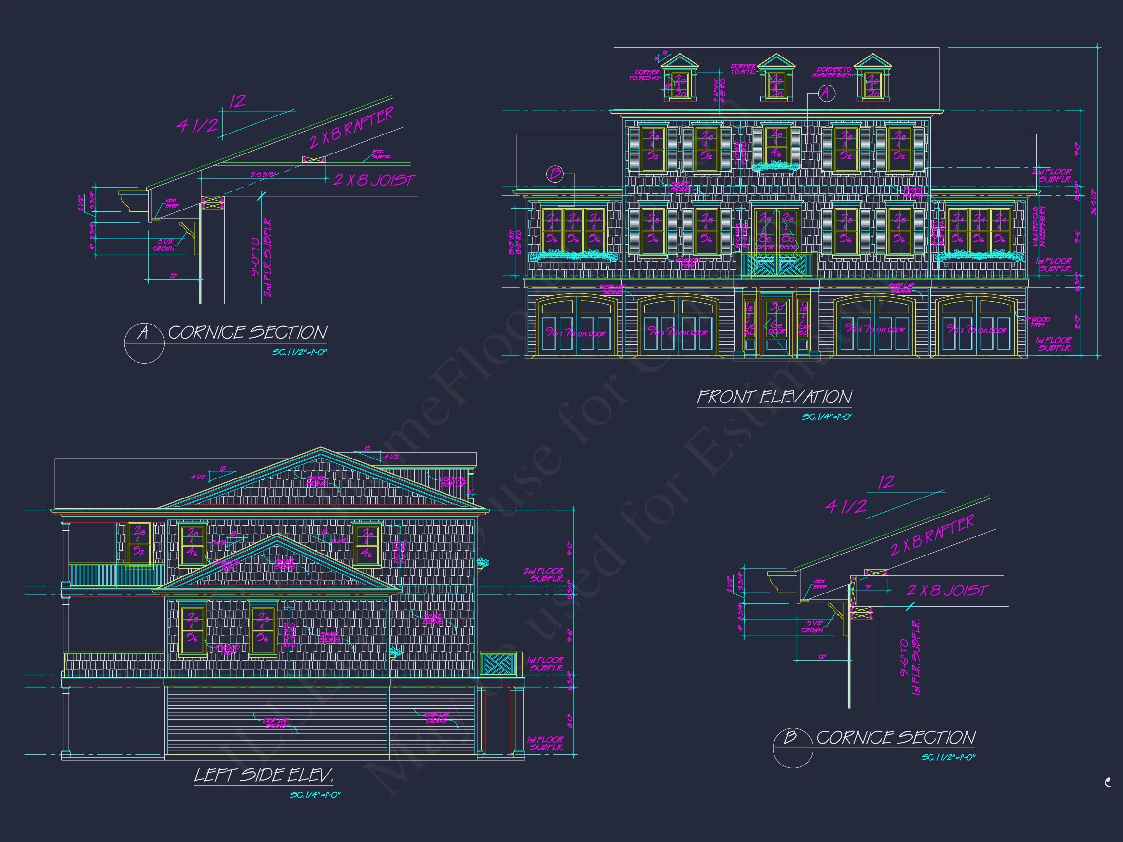 Elegant Beach house Floor Plan – Architectural Designs in CAD