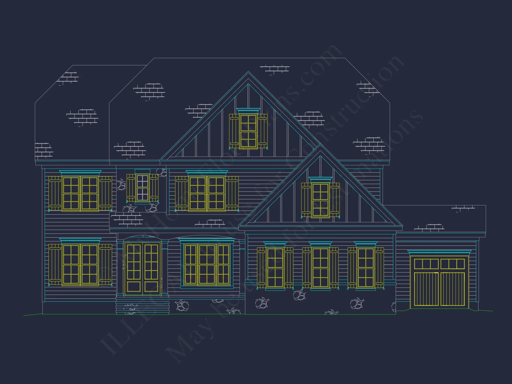 Charming Colonial Farmhouse house Plan with Spacious Floor Designs