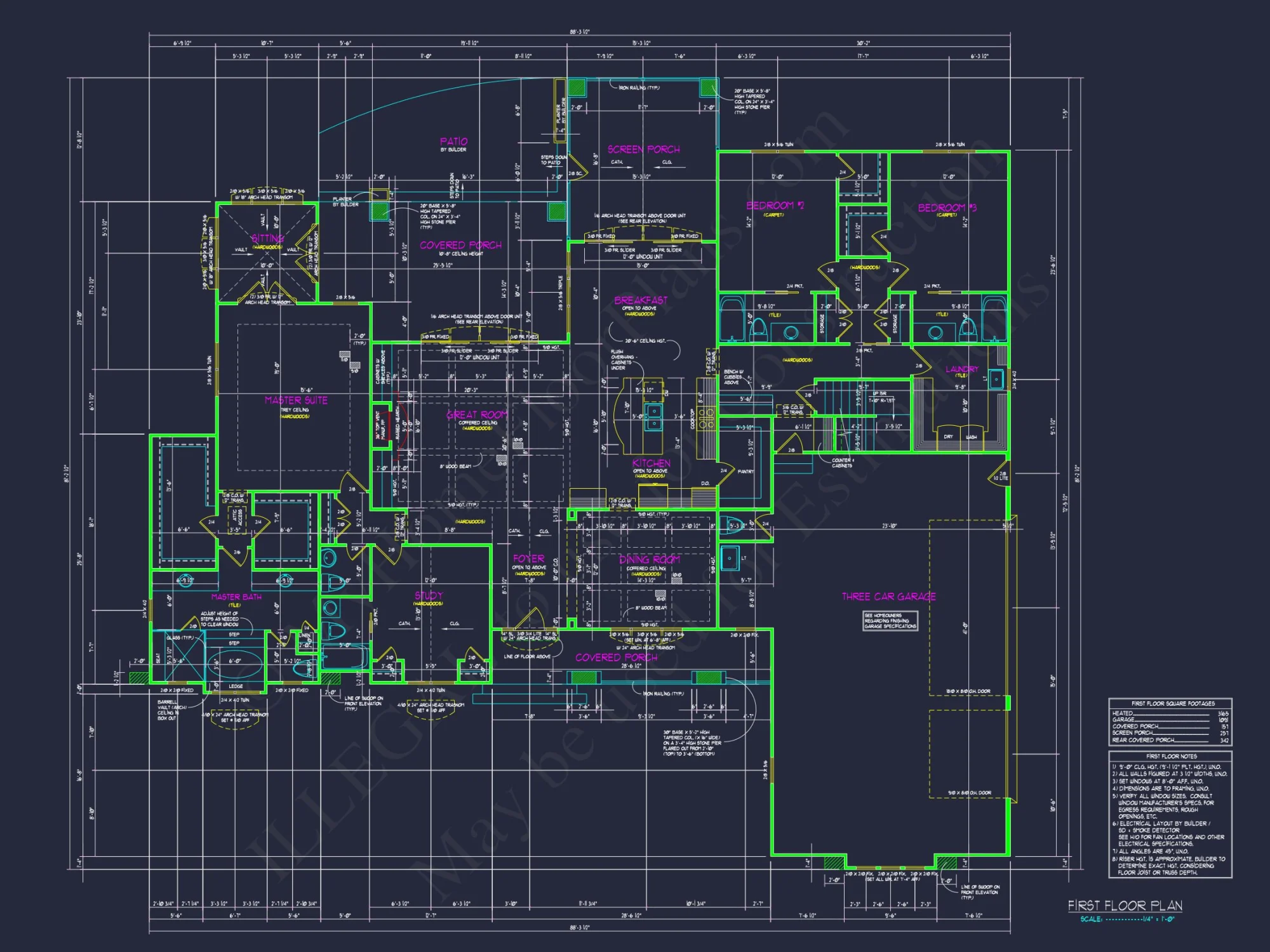 Elegant house Floor Plan with CAD Designs and Blueprint