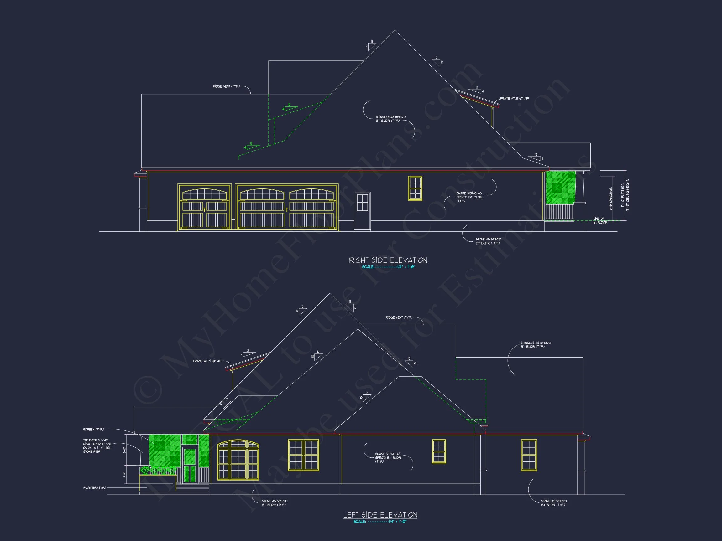 17-1614 HOUSE PLAN - Elegant House Floor Plan with CAD Designs and Blueprint 3 Elegant house Floor Plan with CAD Designs and Blueprint