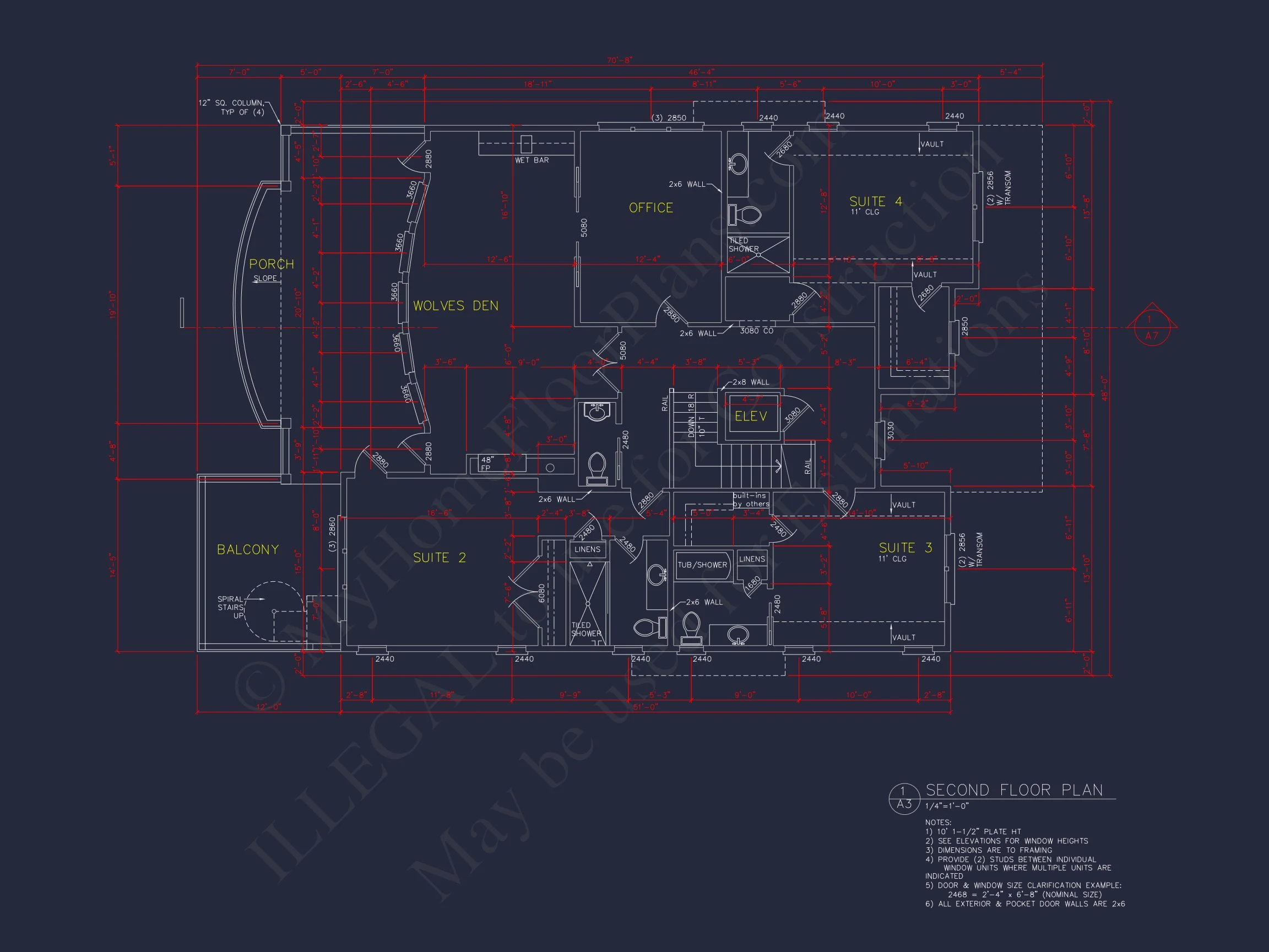 17-1596 HOUSE PLAN - House Floor Plan with CAD Blueprints & Coastal Architecture Designs 9 house Floor Plan with CAD Blueprints & Coastal Architecture Designs