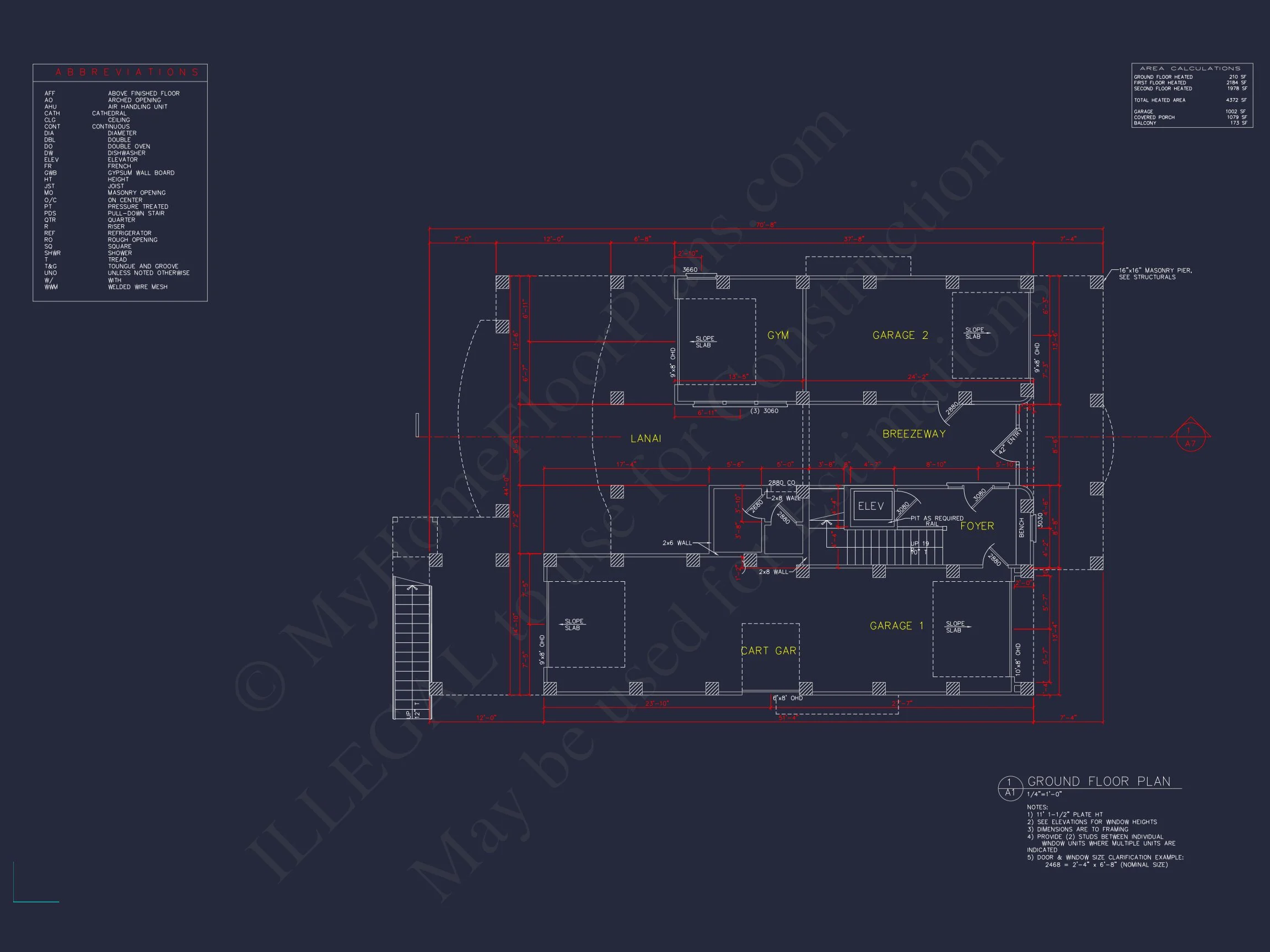 17-1596 HOUSE PLAN - House Floor Plan with CAD Blueprints & Coastal Architecture Designs 7 house Floor Plan with CAD Blueprints & Coastal Architecture Designs