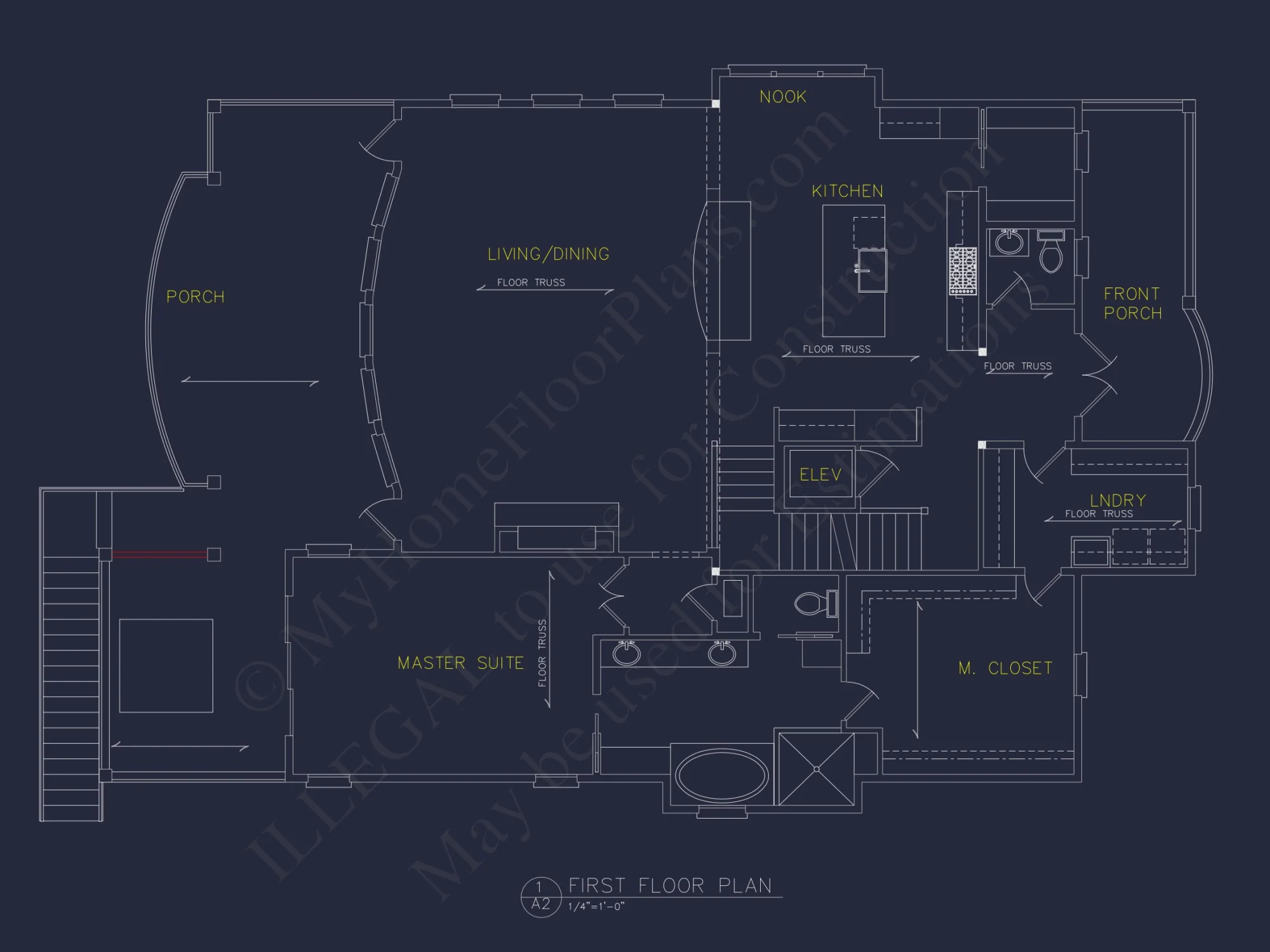 house Floor Plan with CAD Blueprints & Coastal Architecture Designs