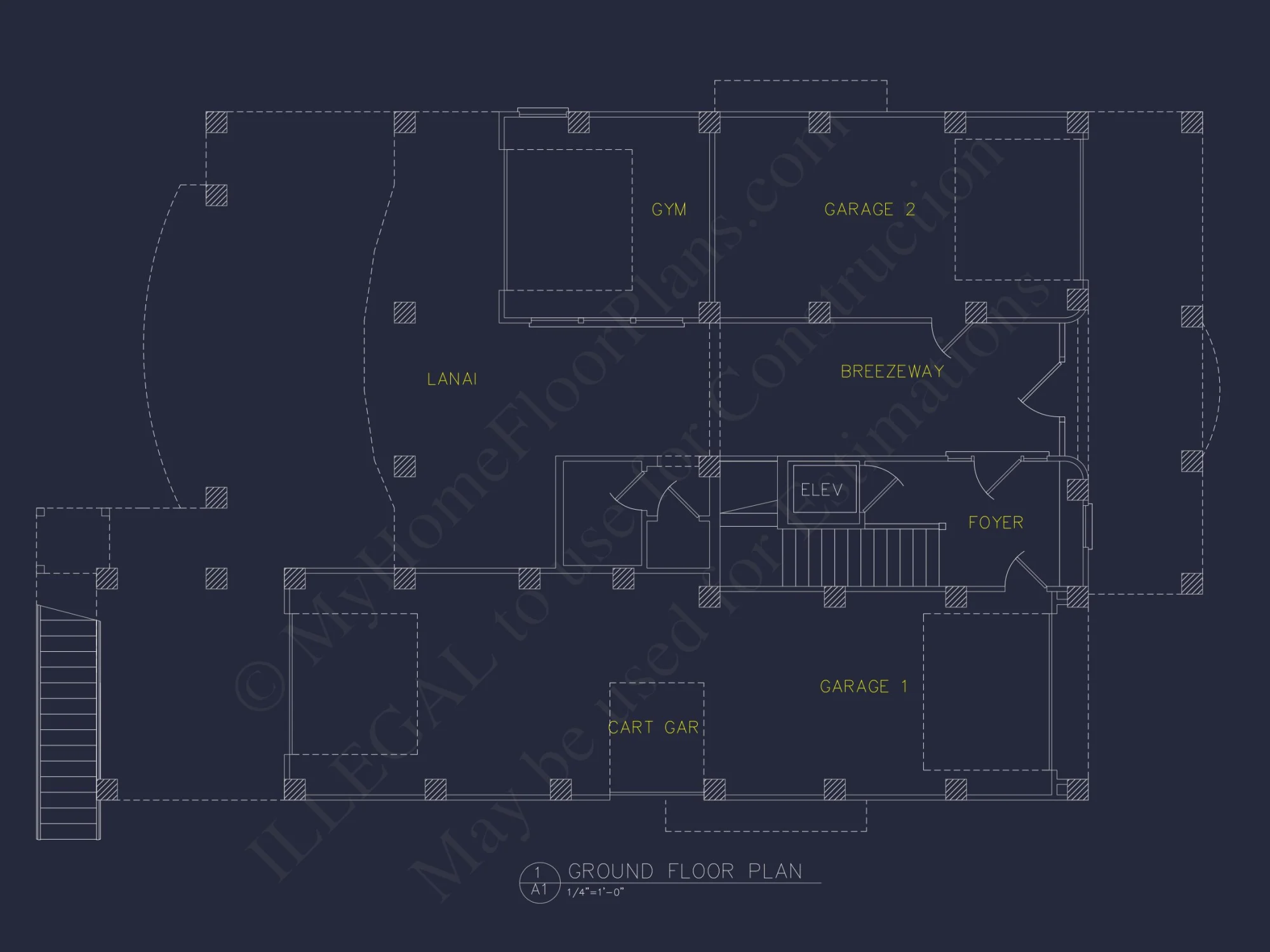 house Floor Plan with CAD Blueprints & Coastal Architecture Designs