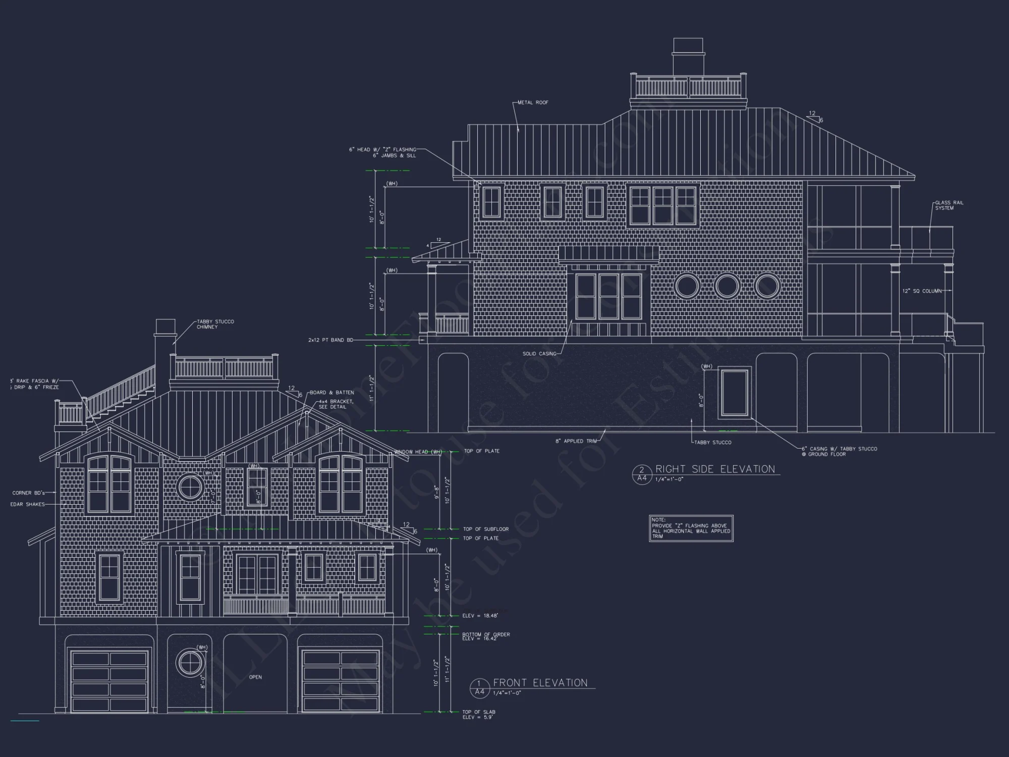 house Floor Plan with CAD Blueprints & Coastal Architecture Designs