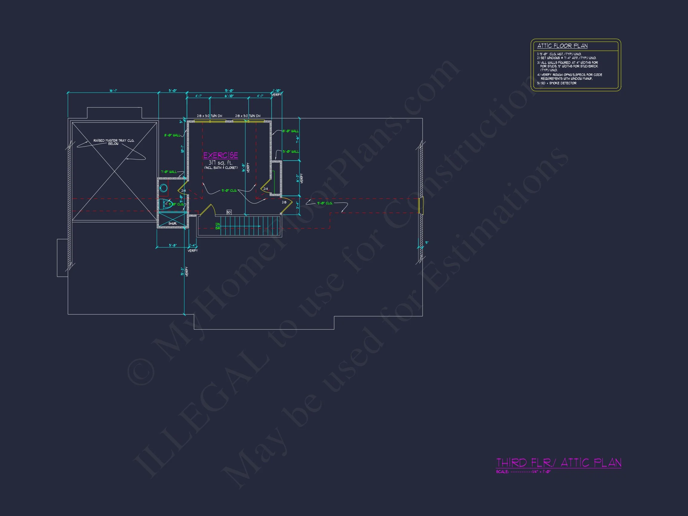 Elegant house Plan with Spacious Floor Design and CAD Blueprint
