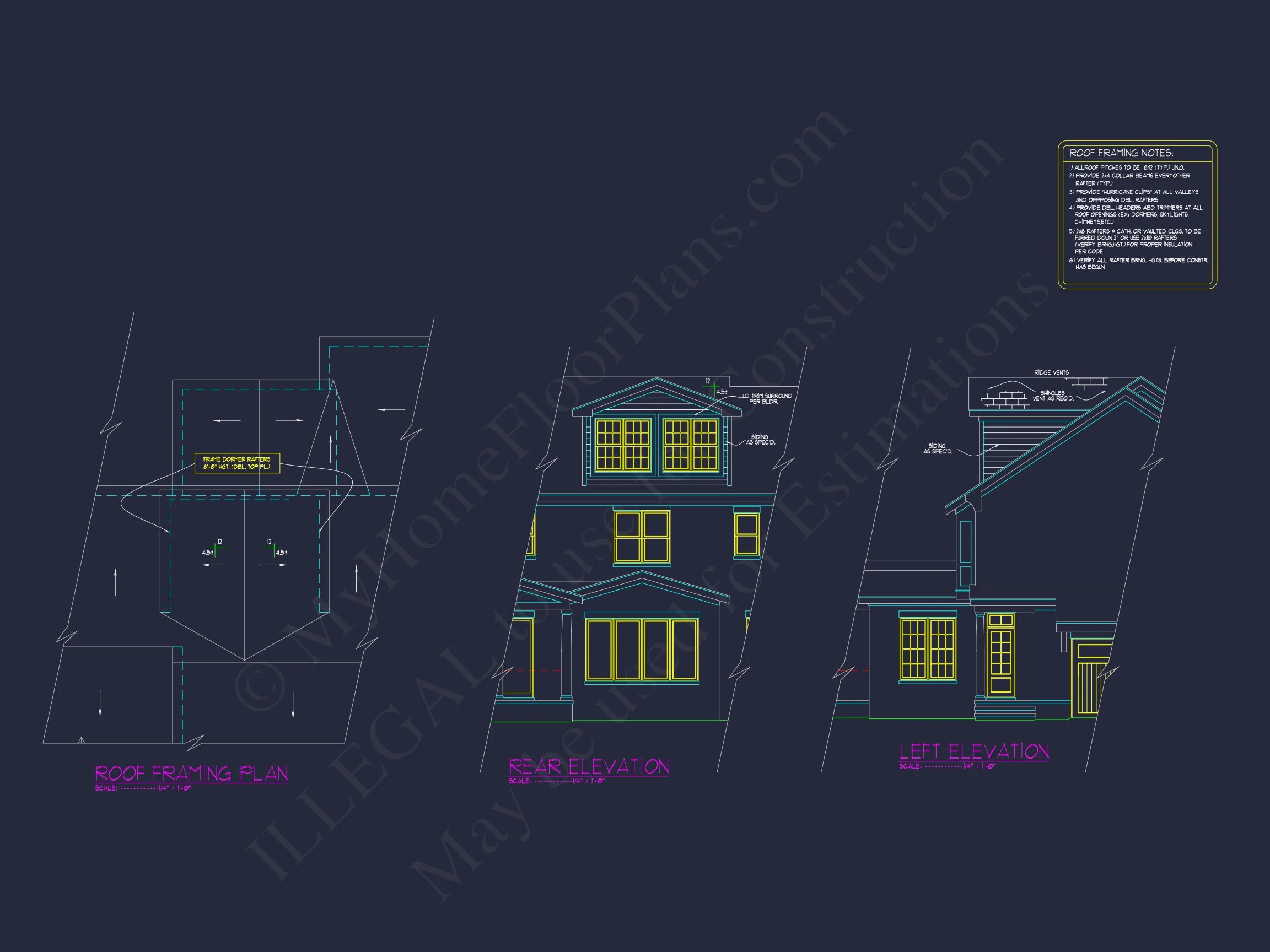 Elegant house Plan with Spacious Floor Design and CAD Blueprint