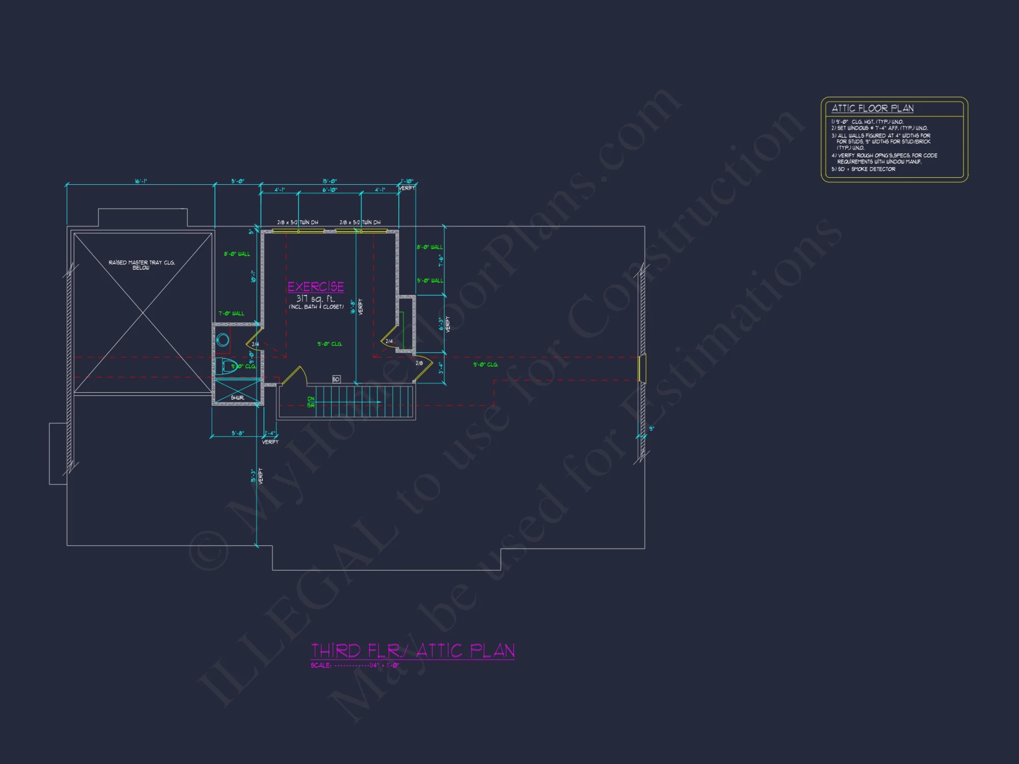 Elegant house Plan with Spacious Floor Design and CAD Blueprint