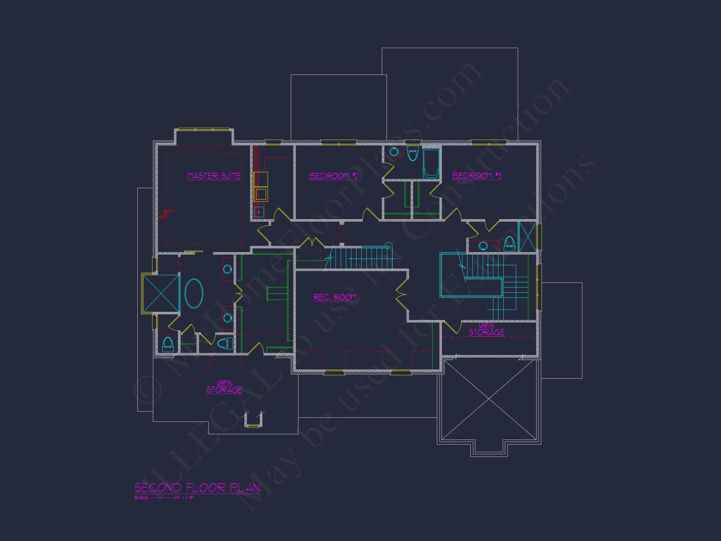 Elegant house Plan with Spacious Floor Design and CAD Blueprint