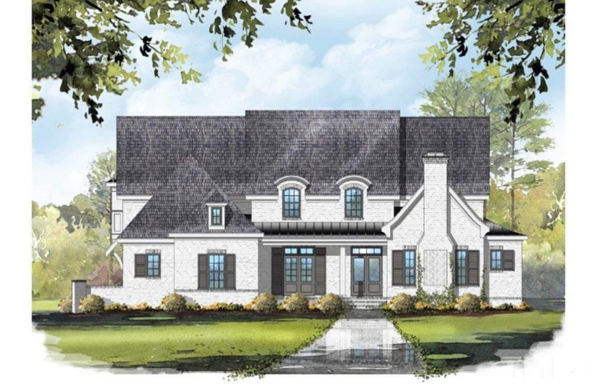 Elegant house Plan with Spacious Floor Design and CAD Blueprint