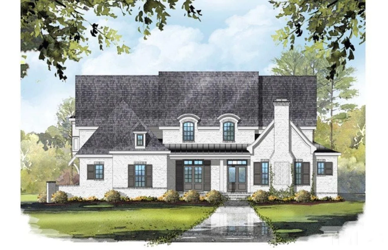 Elegant house Plan with Spacious Floor Design and CAD Blueprint