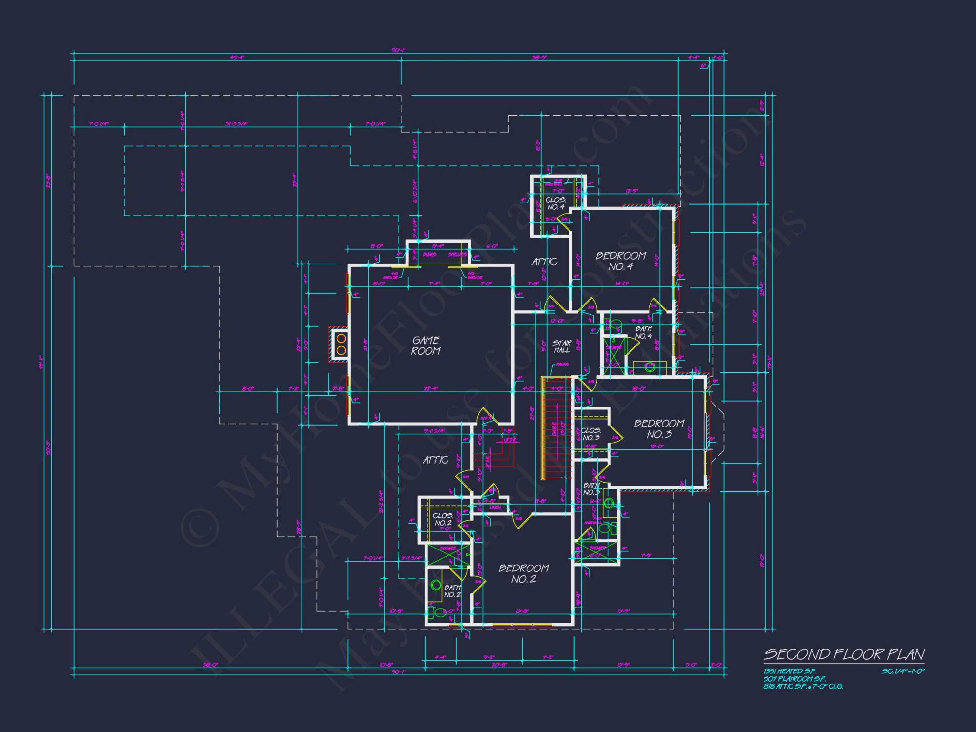 Elegant house Plan with Spacious Floor Design and CAD Blueprint