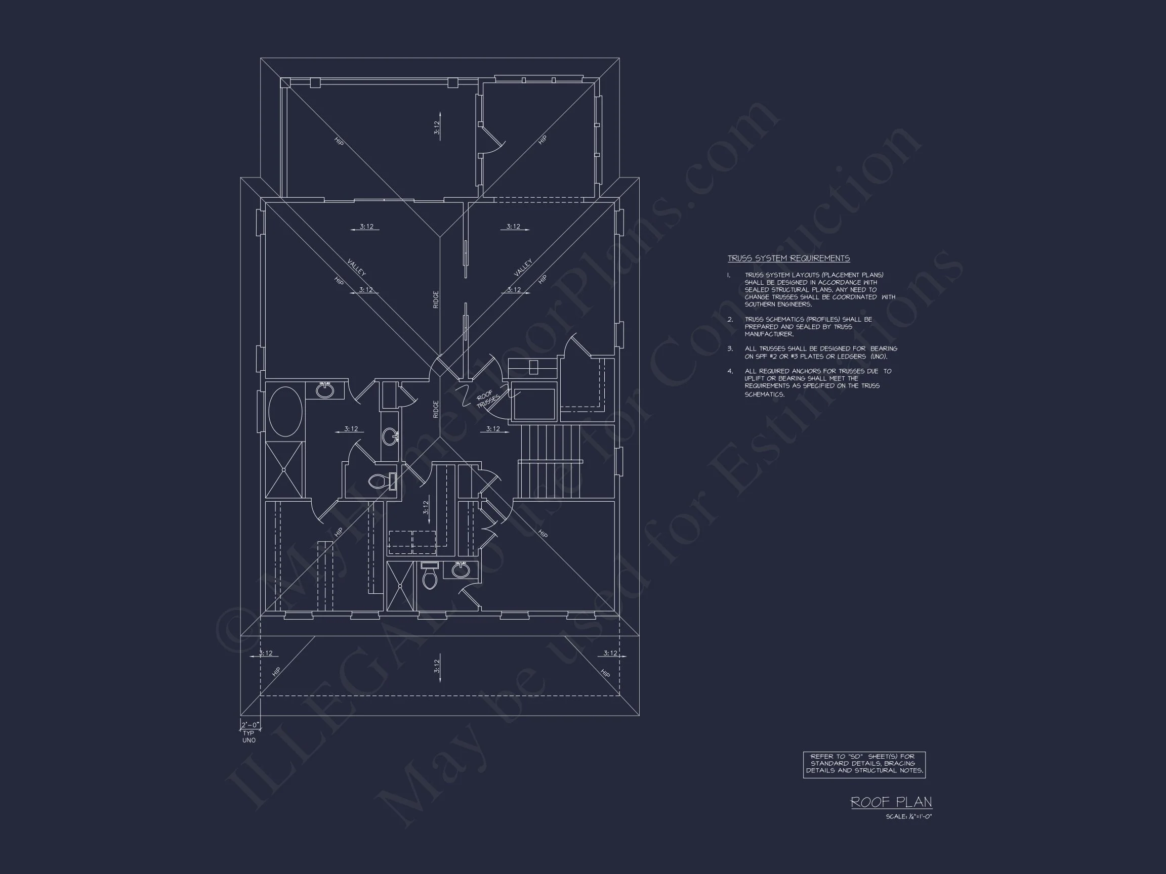17-1359 HOUSE PLAN - Contemporary Beach House Plan with 3 Bedrooms and CAD Blueprints 13 Contemporary Beach house Plan with 3 Bedrooms and CAD Blueprints