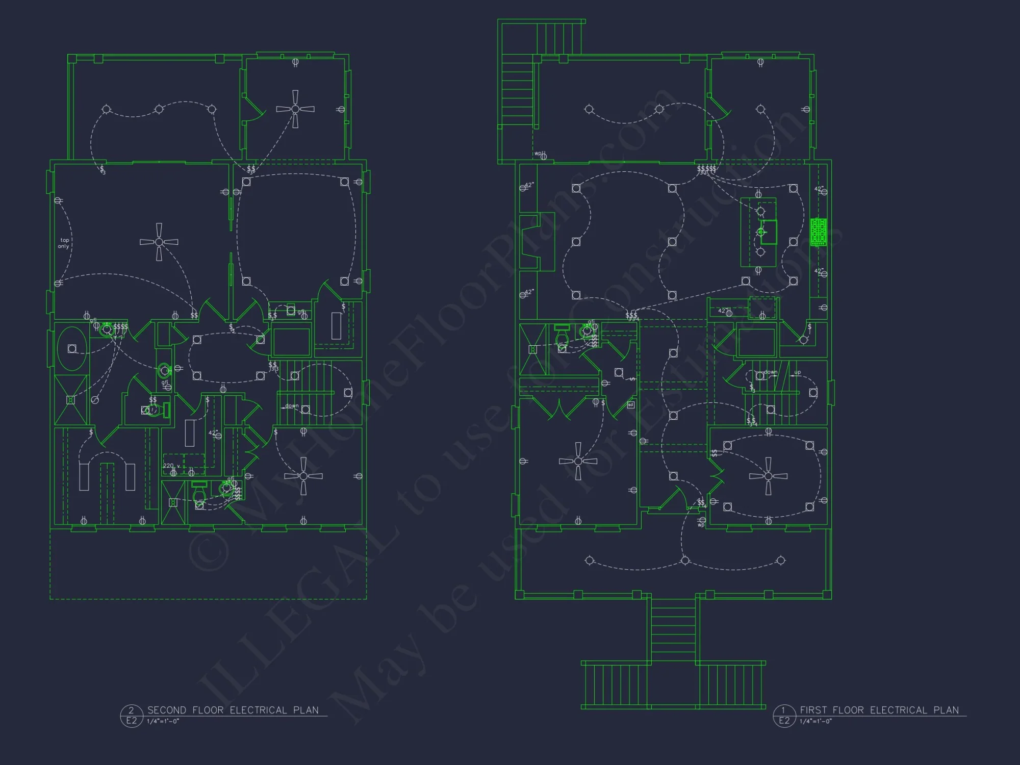 Contemporary Beach house Plan with 3 Bedrooms and CAD Blueprints