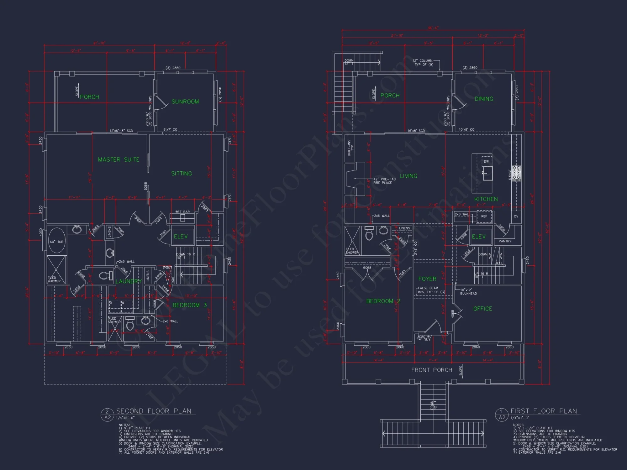 Contemporary Beach house Plan with 3 Bedrooms and CAD Blueprints