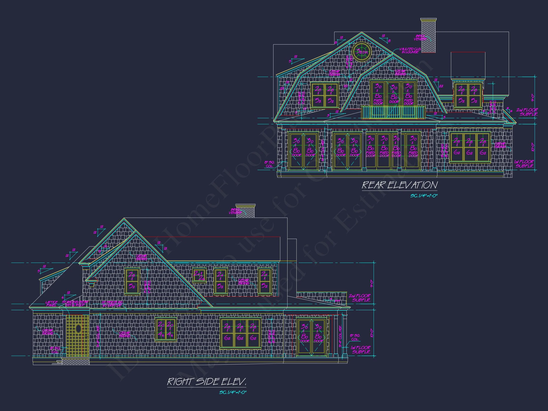 Modern Suburban house Floor Plan