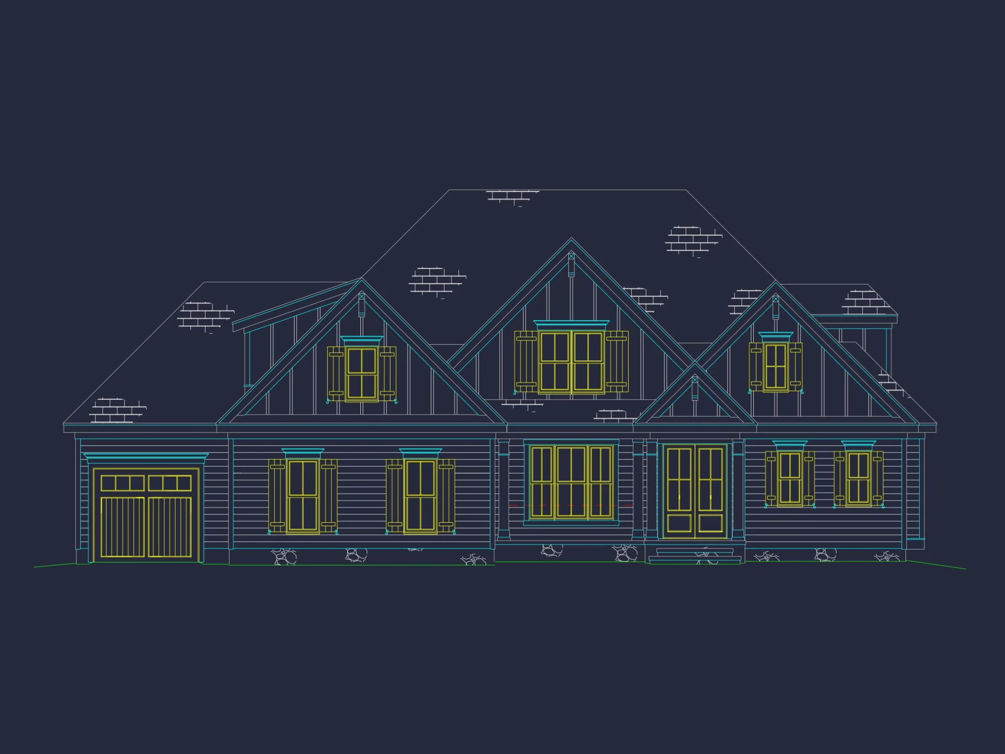 Traditional Craftsman house Plan with Spacious Floor Designs