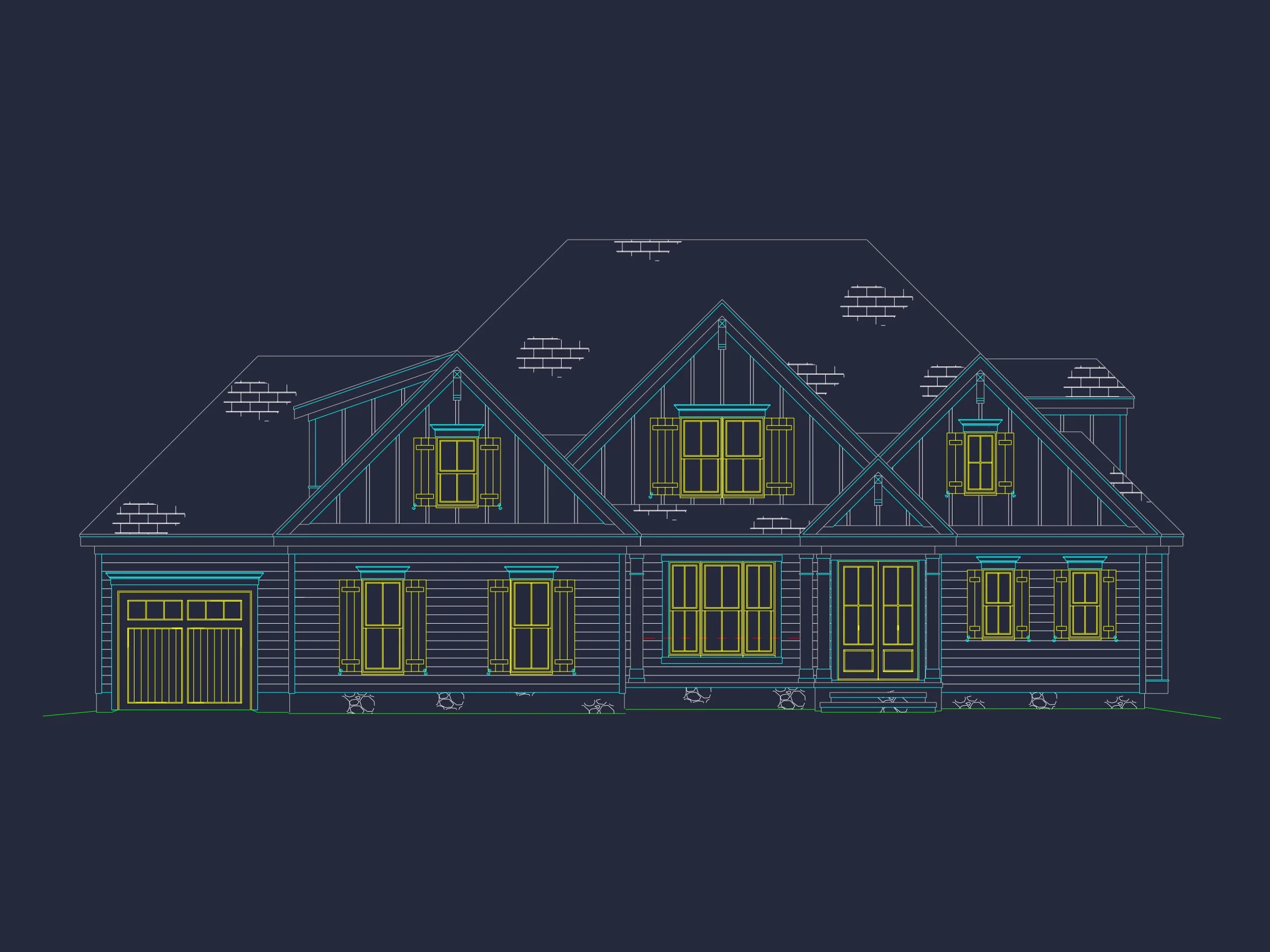 Traditional Craftsman house Plan with Spacious Floor Designs