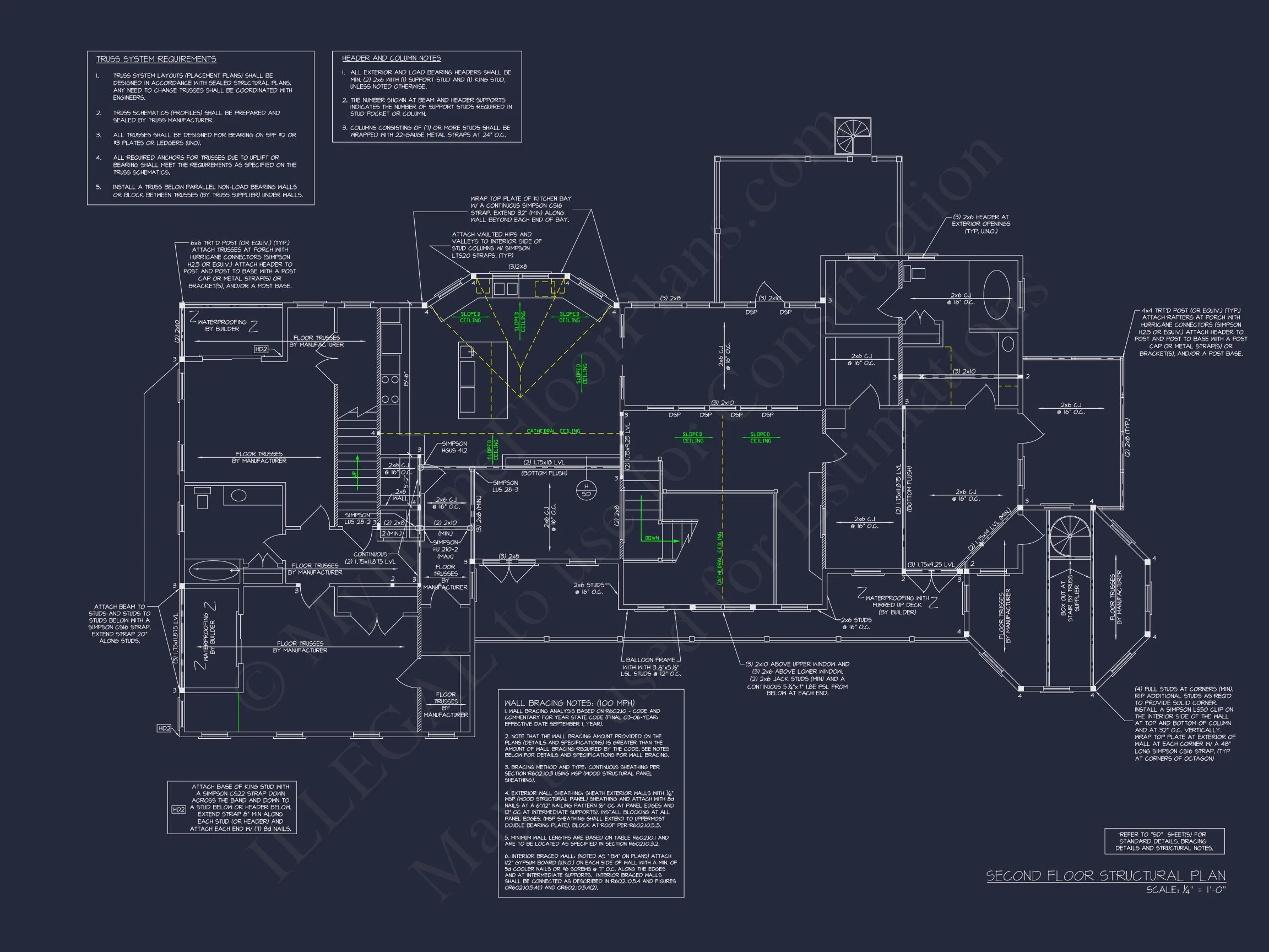 17-1150 HOUSE PLAN - Traditional 2-Story House Plan with CAD Architecture Designs 10 Traditional 2-Story house Plan with CAD Architecture Designs