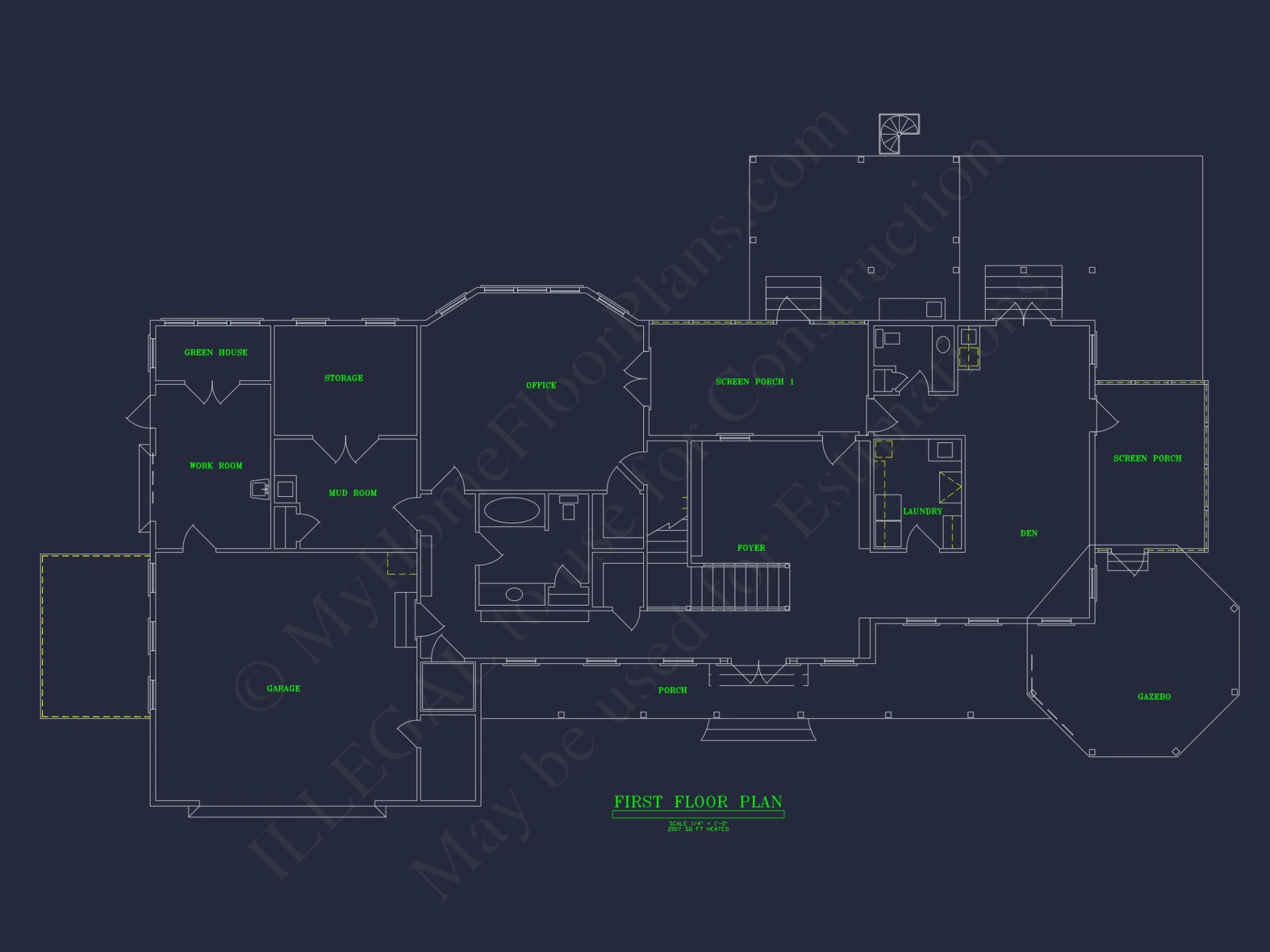 Traditional 2-Story house Plan with CAD Architecture Designs