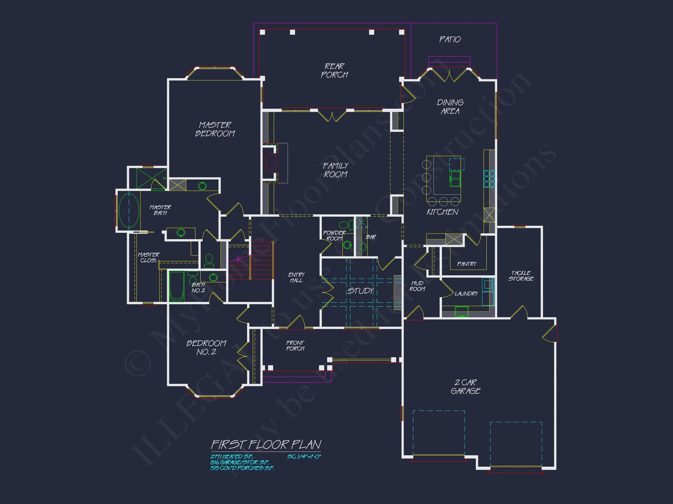 17-1138 HOUSE PLAN - Explore Stunning 2-Story House Plan with Coastal Architecture 7 Explore Stunning 2-Story house Plan with Coastal Architecture