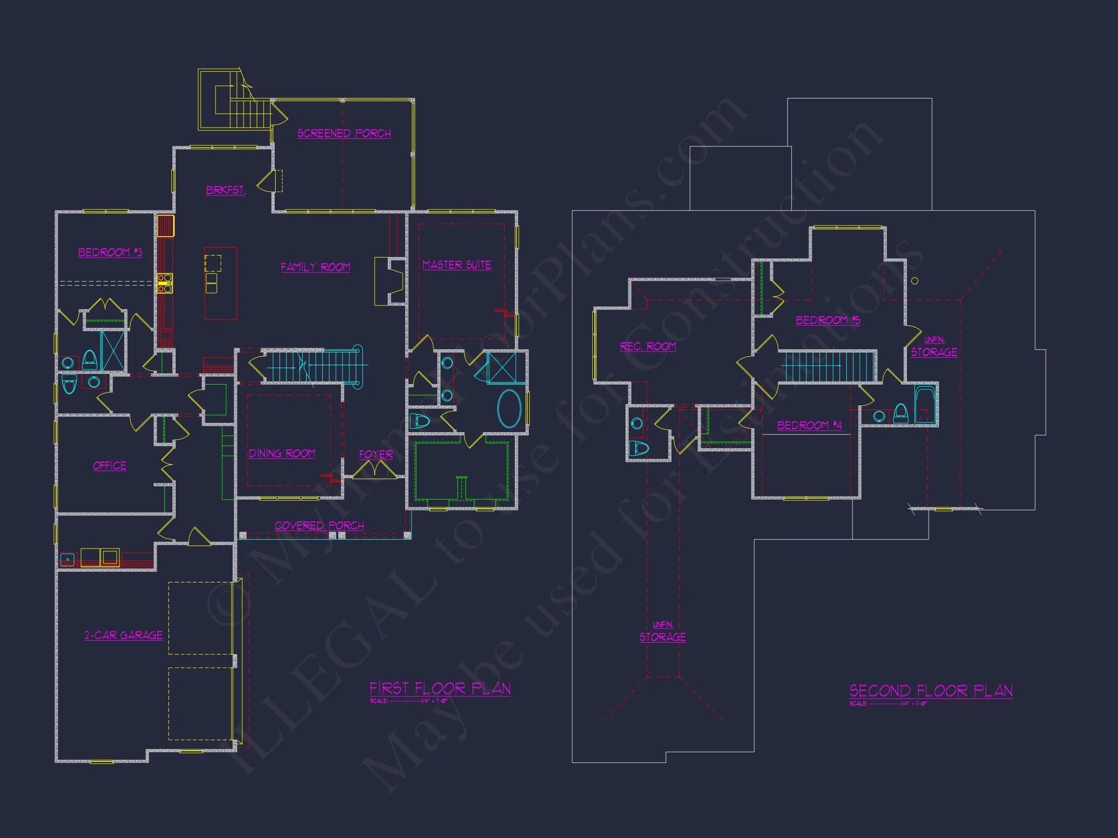 17-1098 HOUSE PLAN - Customizable House Floor Plan with Modern CAD Designs 5 Customizable house Floor Plan with Modern CAD Designs