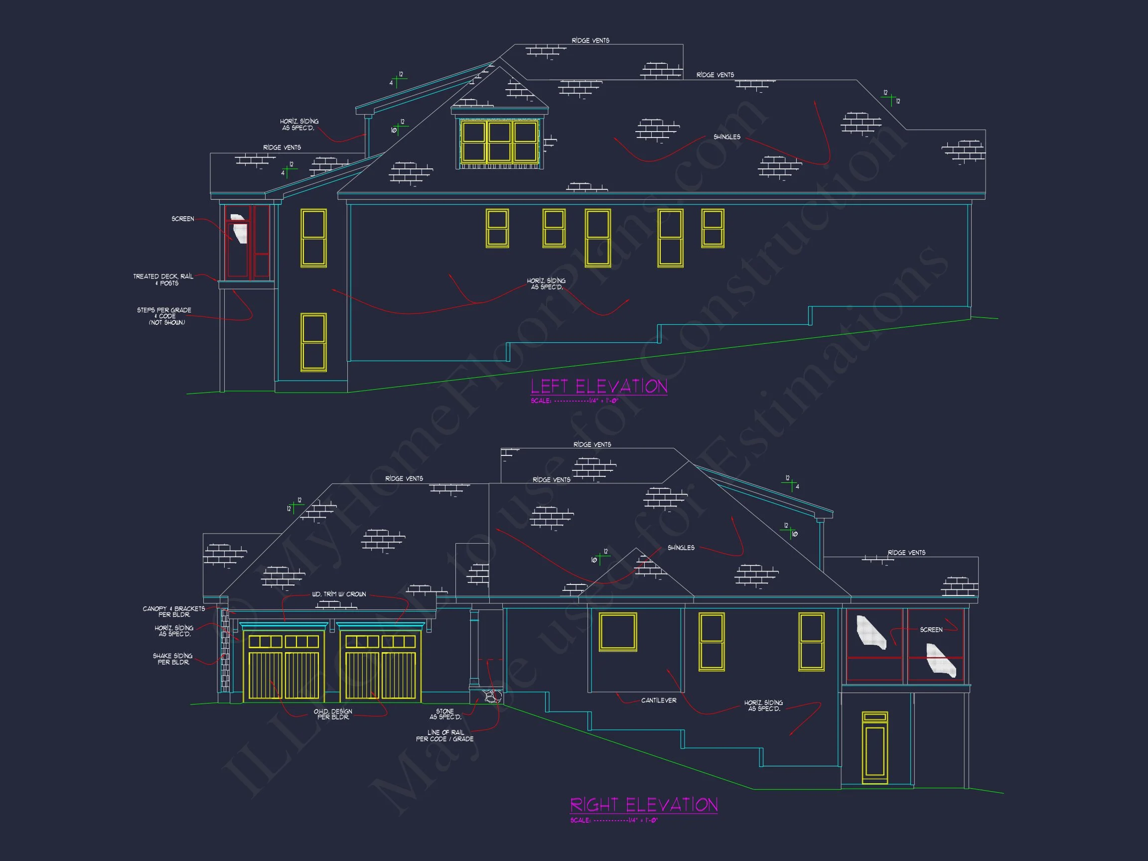 17-1098 HOUSE PLAN - Customizable House Floor Plan with Modern CAD Designs 3 Customizable house Floor Plan with Modern CAD Designs