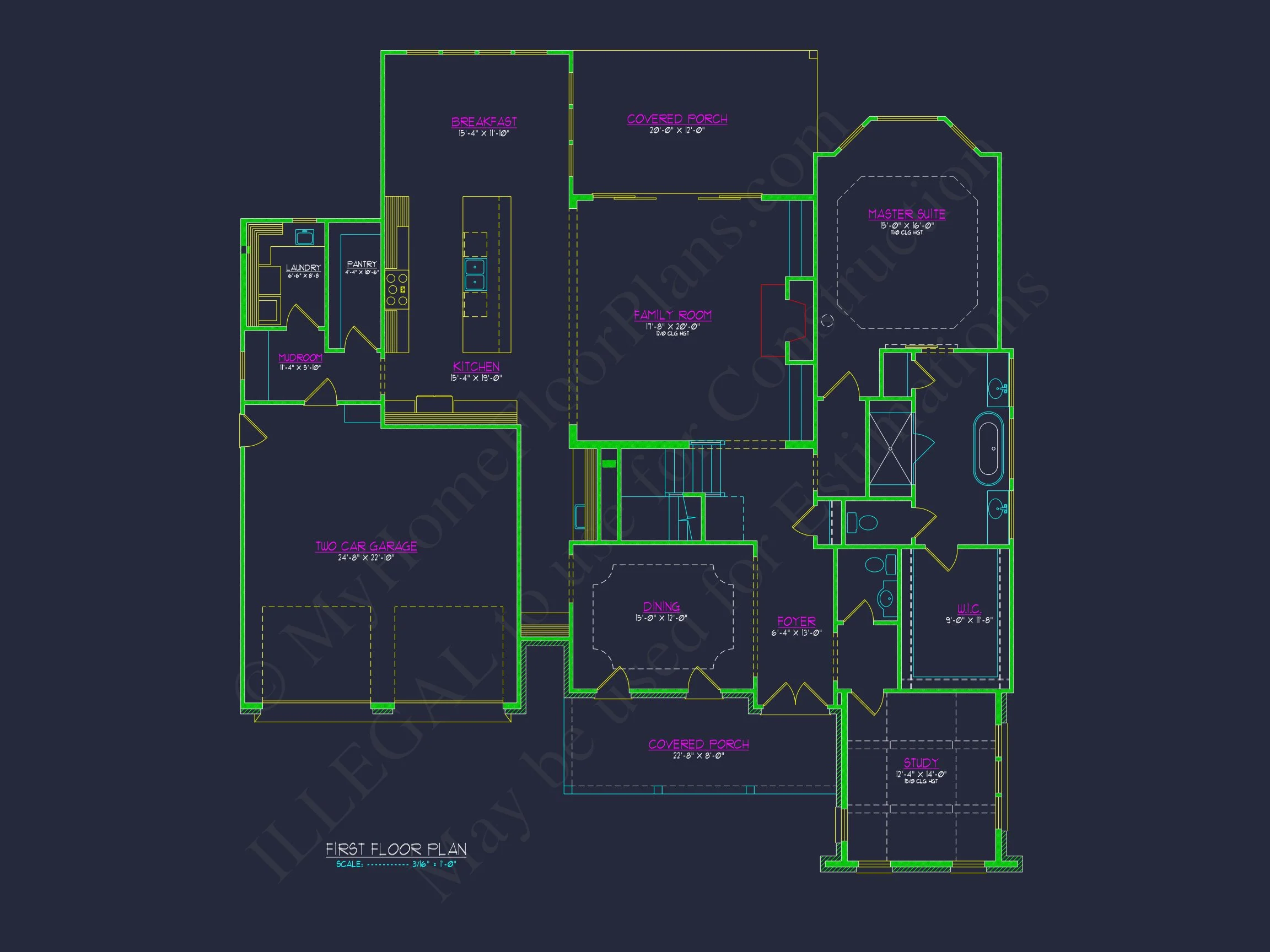 Elegant house Plan with Modern Floor Plan and CAD Designs