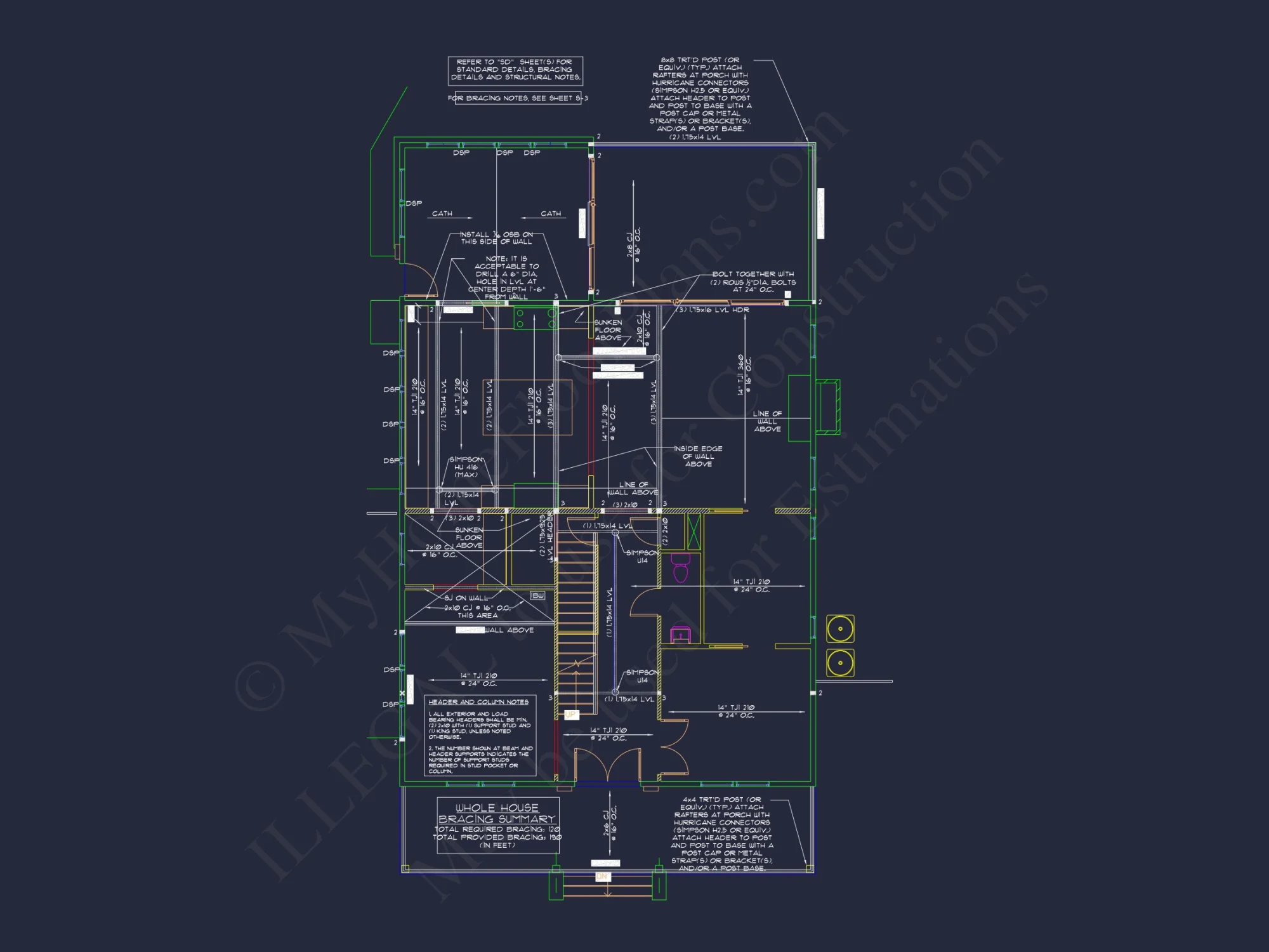 Stunning house Plan with 3 Floors, CAD Designs & Blueprint