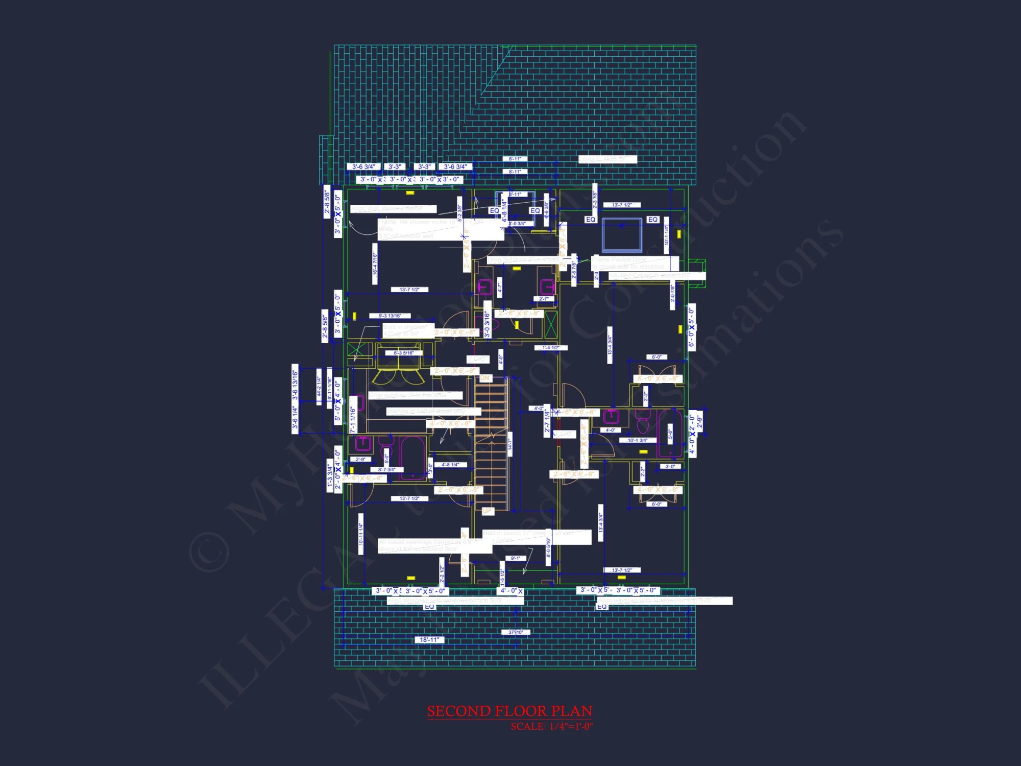 Stunning house Plan with 3 Floors, CAD Designs & Blueprint