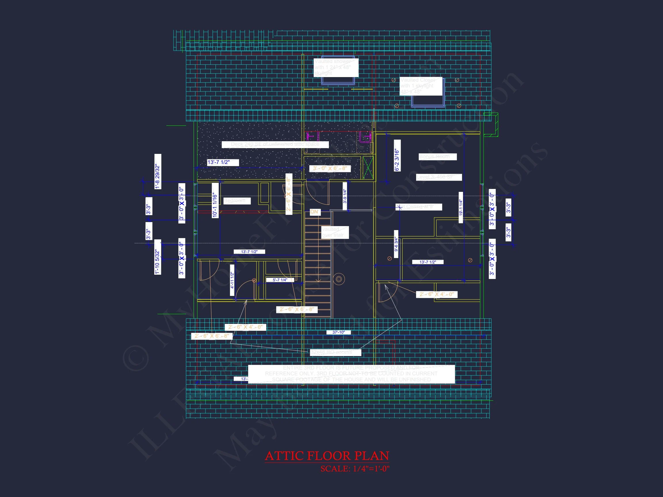 Stunning house Plan with 3 Floors, CAD Designs & Blueprint