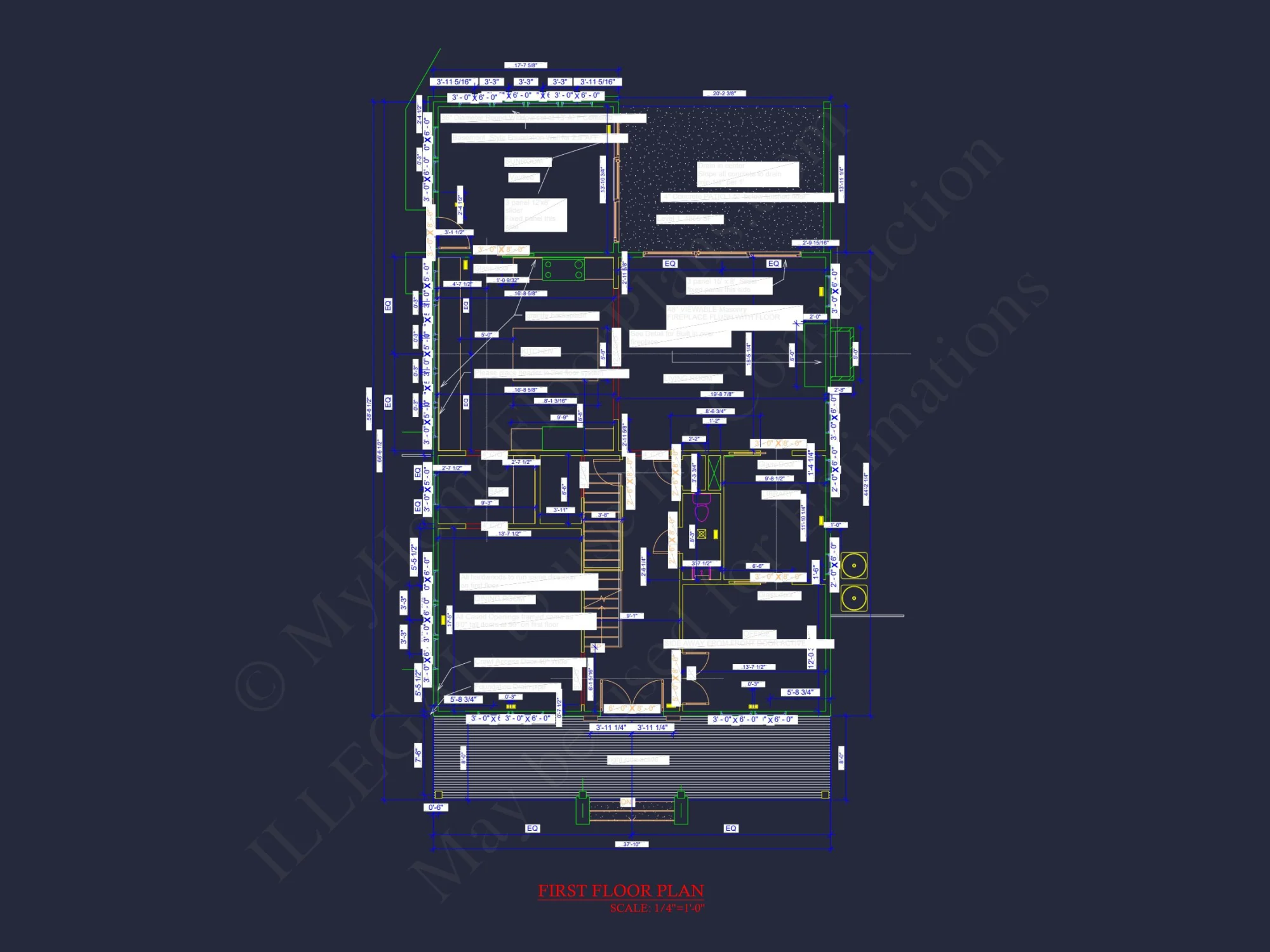 Stunning house Plan with 3 Floors, CAD Designs & Blueprint