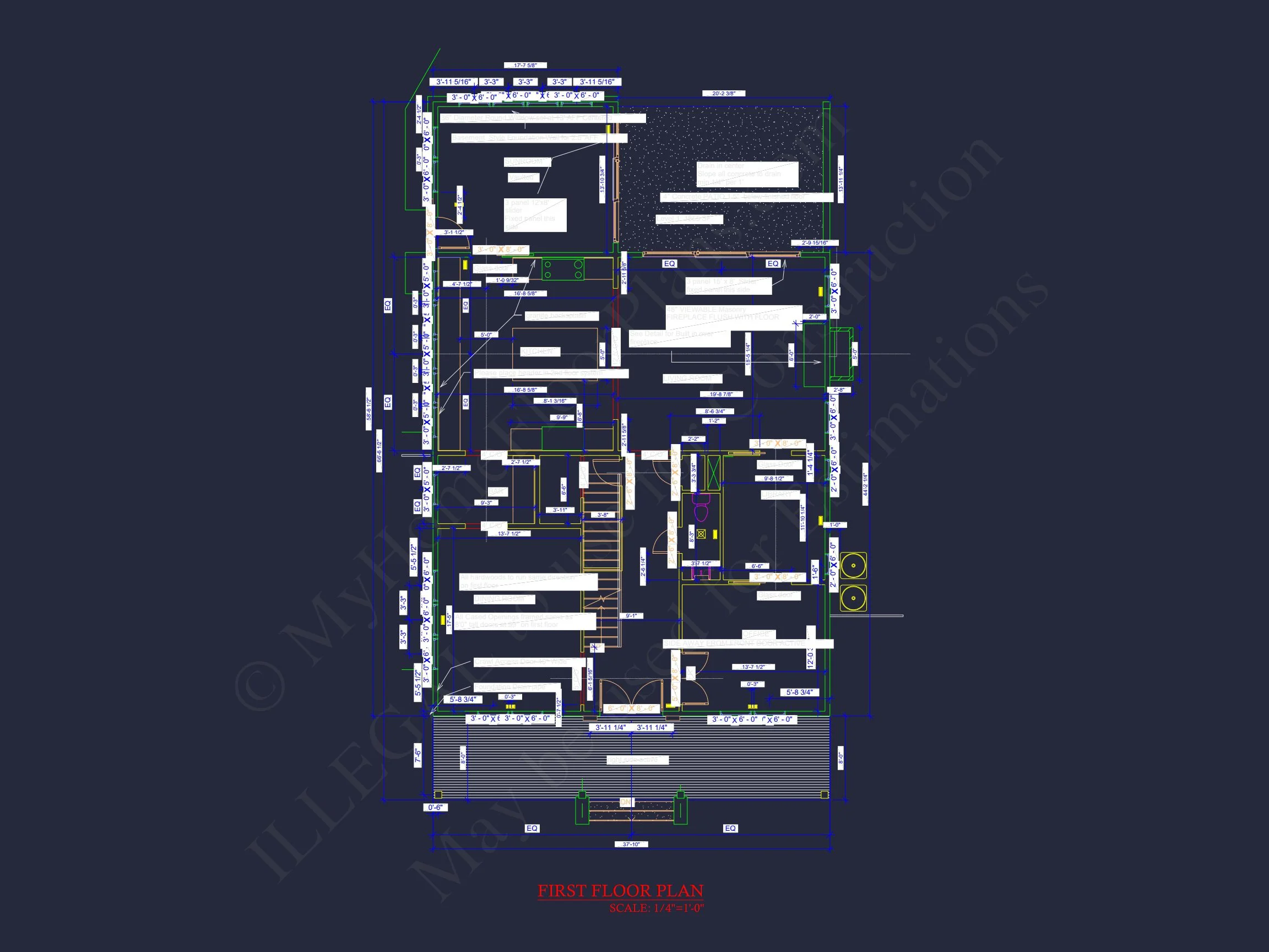 Stunning house Plan with 3 Floors, CAD Designs & Blueprint