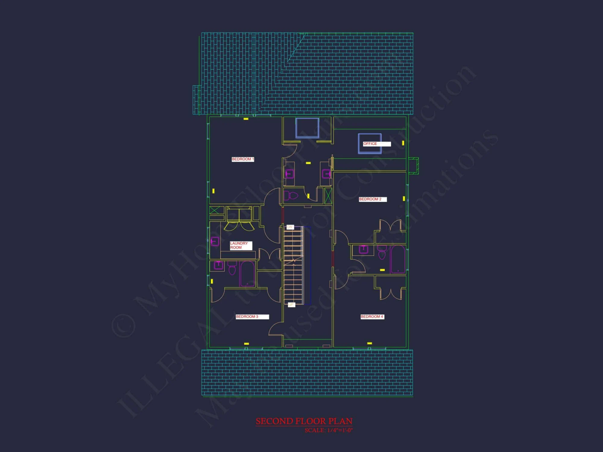 Stunning house Plan with 3 Floors, CAD Designs & Blueprint