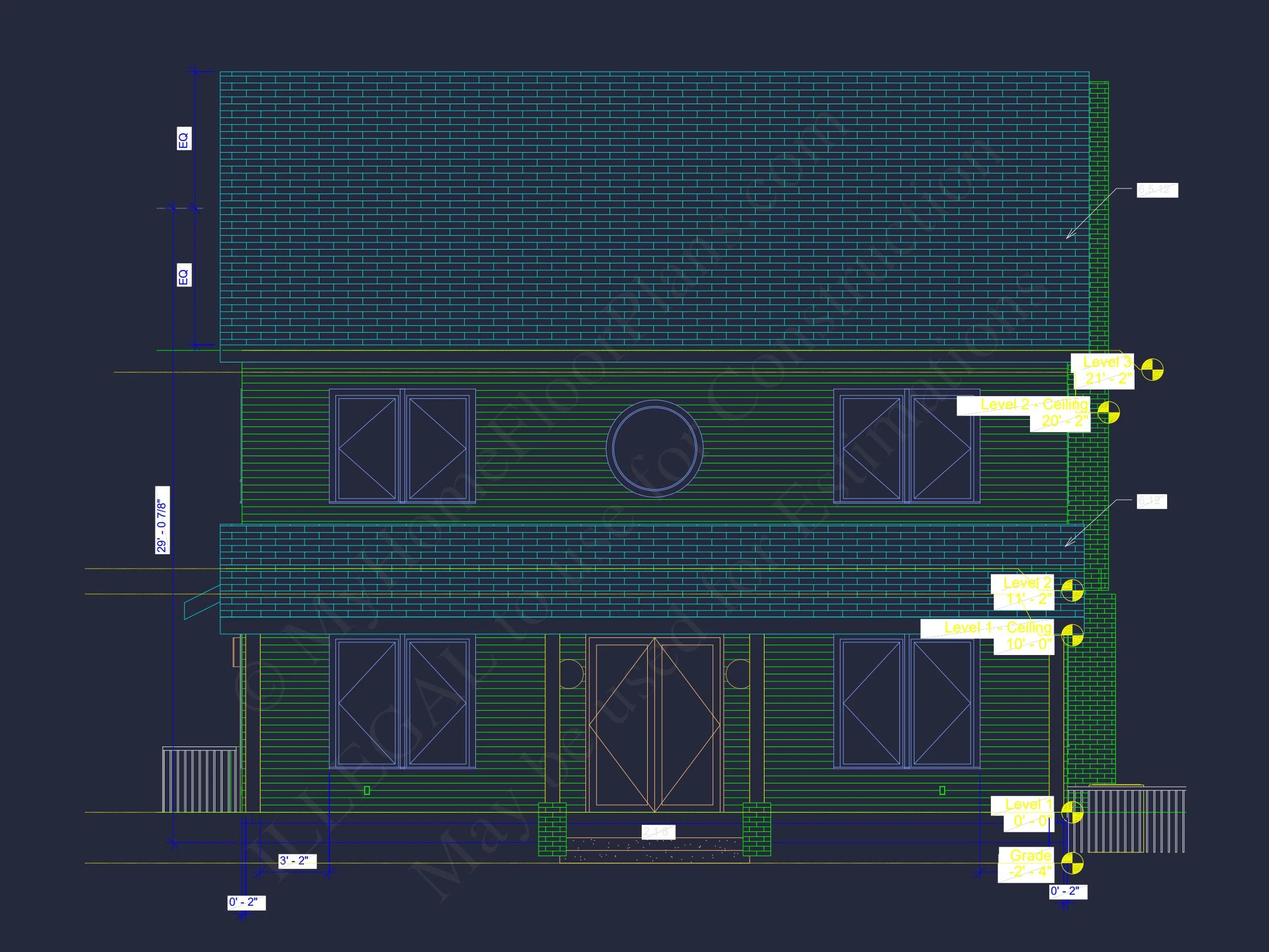 Stunning house Plan with 3 Floors, CAD Designs & Blueprint