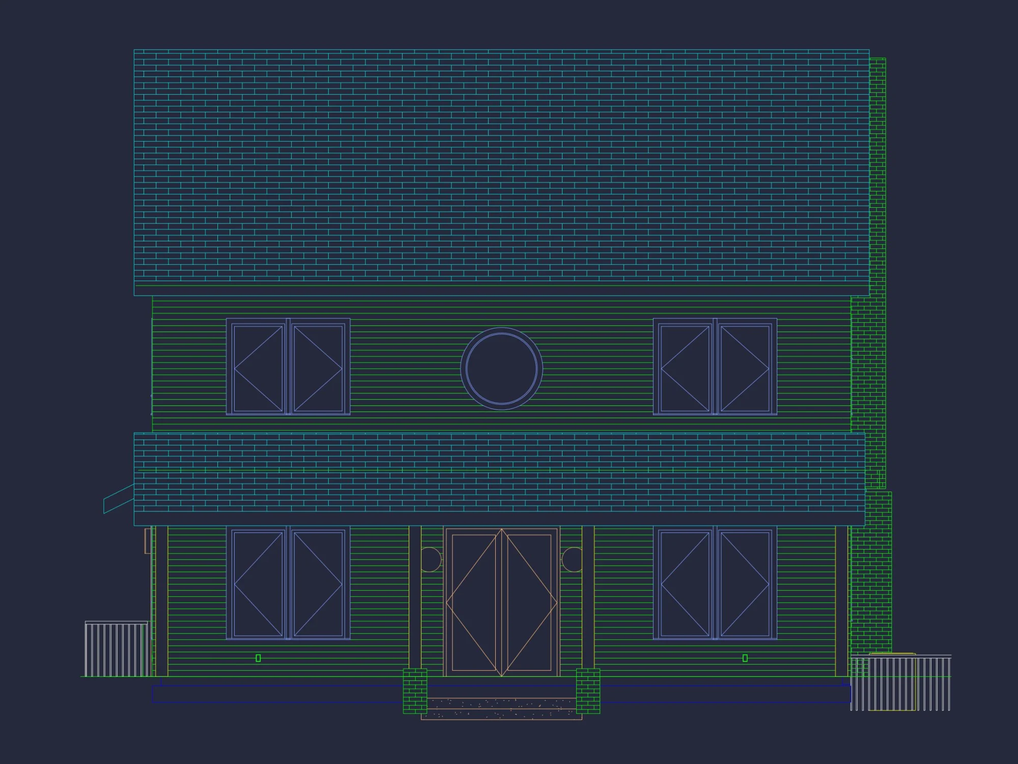 Stunning house Plan with 3 Floors, CAD Designs & Blueprint