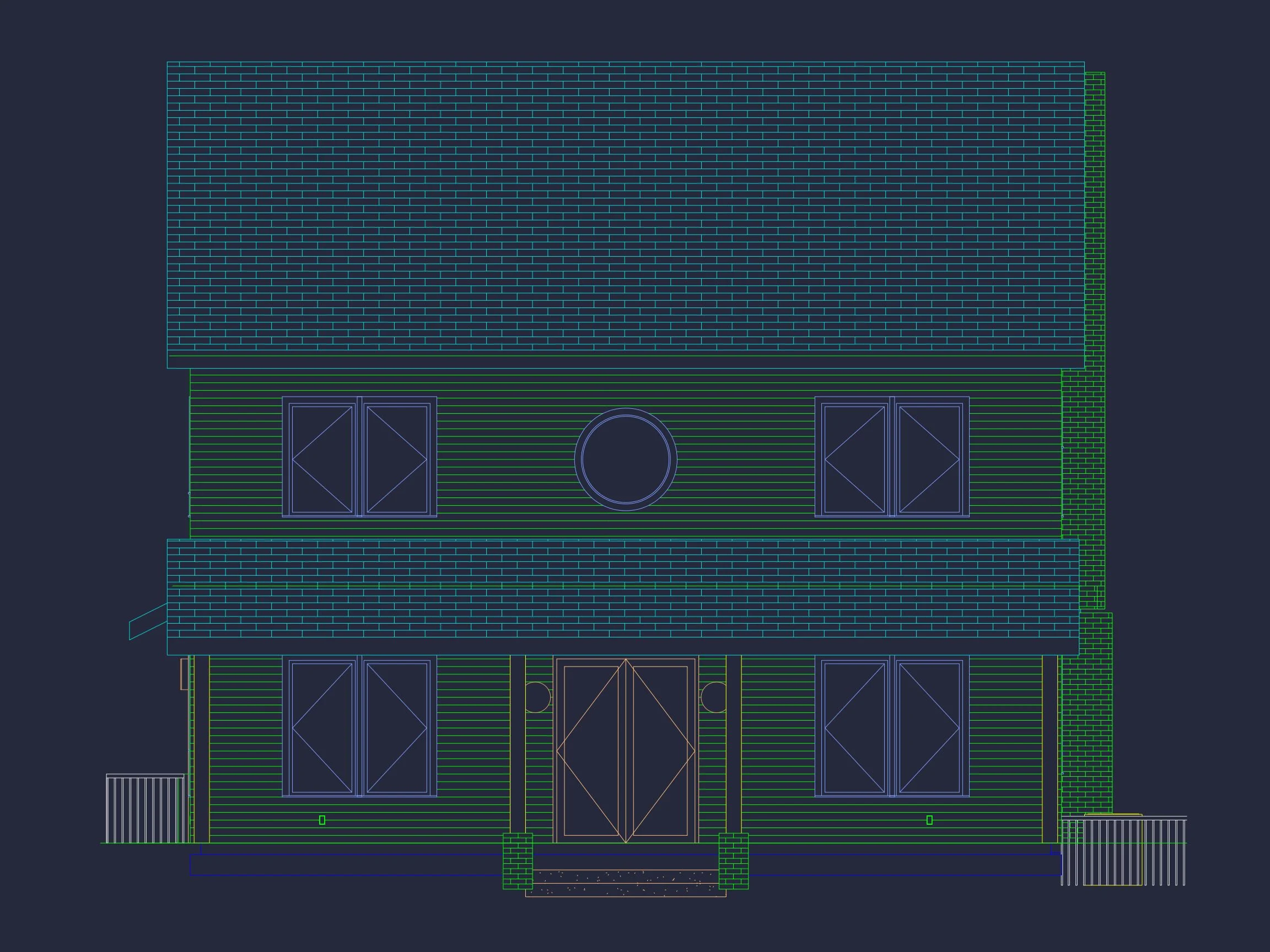 Stunning house Plan with 3 Floors, CAD Designs & Blueprint