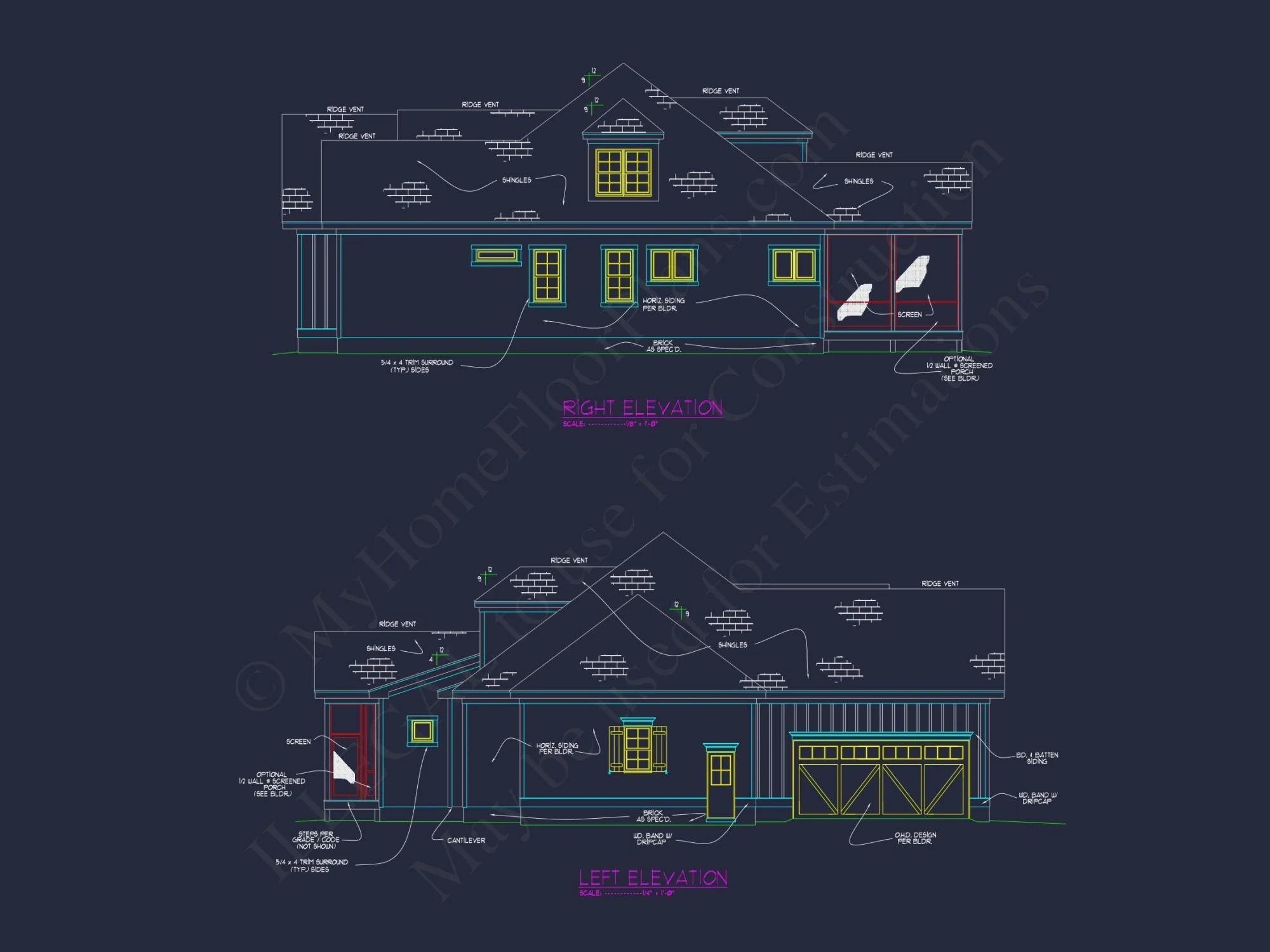 Beautiful house Floor Plans with CAD & Modern Designs