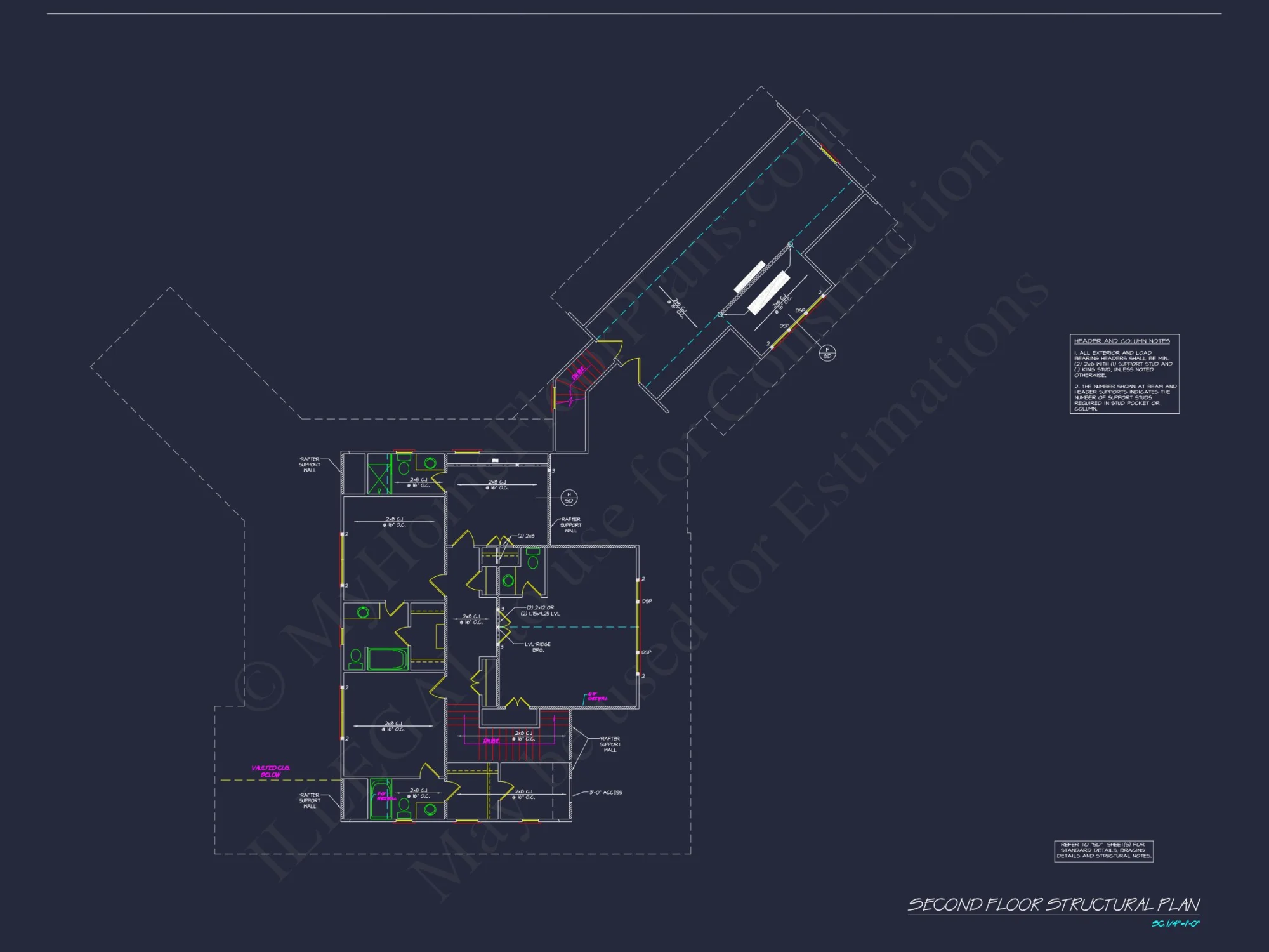 Spacious 2-Story house Plan with Garage & Outdoor Features - CAD Designs