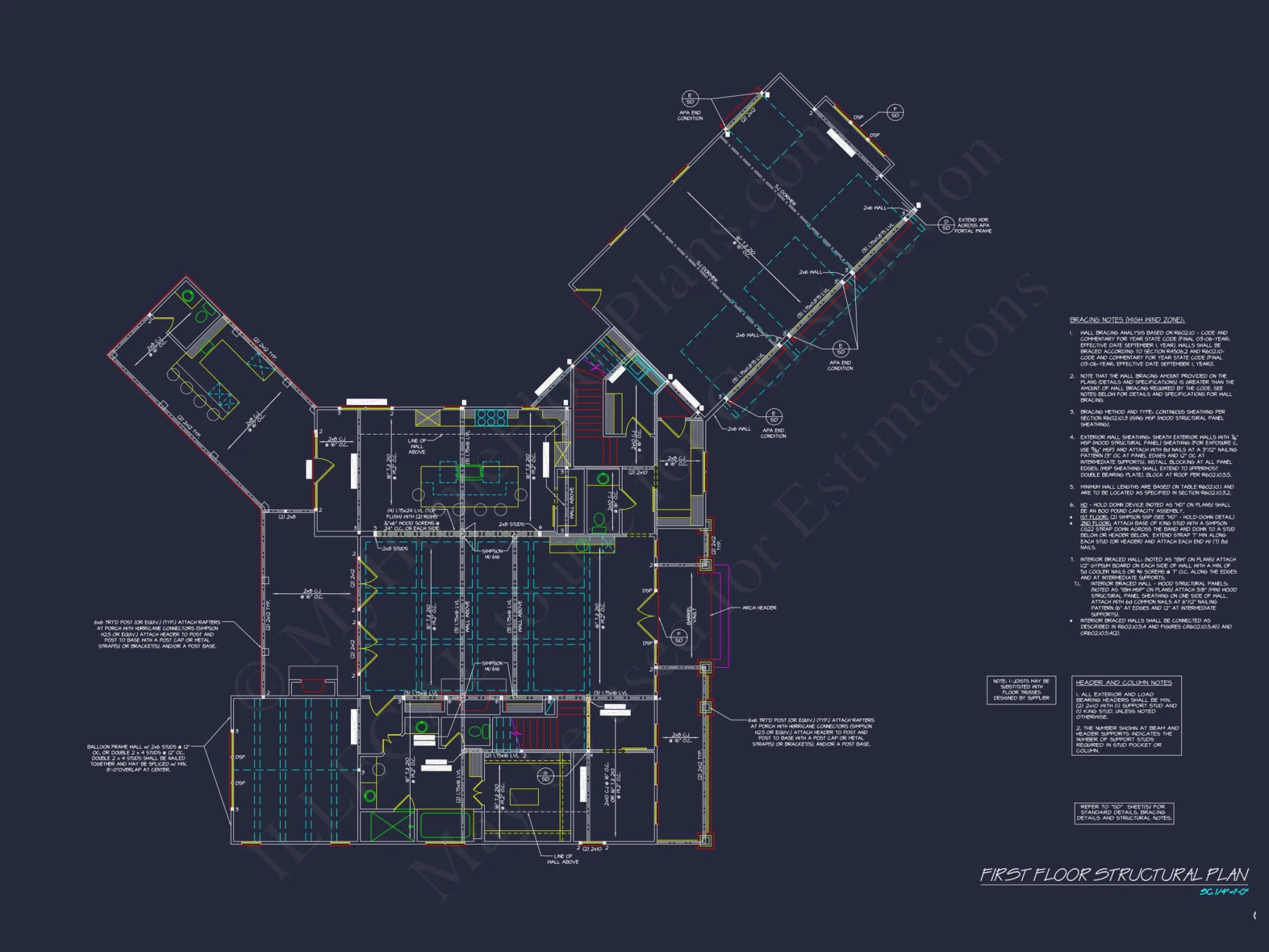Spacious 2-Story house Plan with Garage & Outdoor Features - CAD Designs