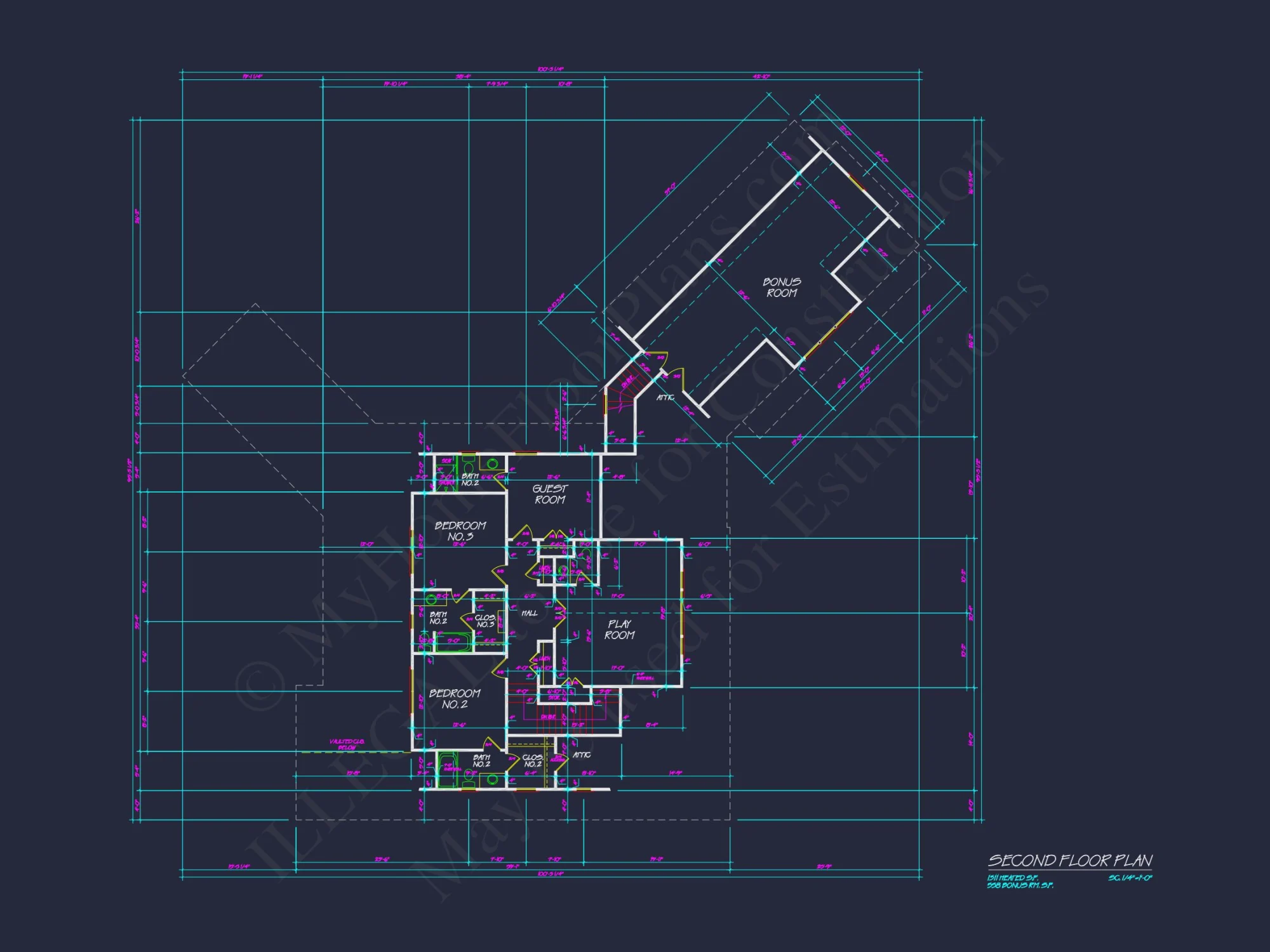 Spacious 2-Story house Plan with Garage & Outdoor Features - CAD Designs