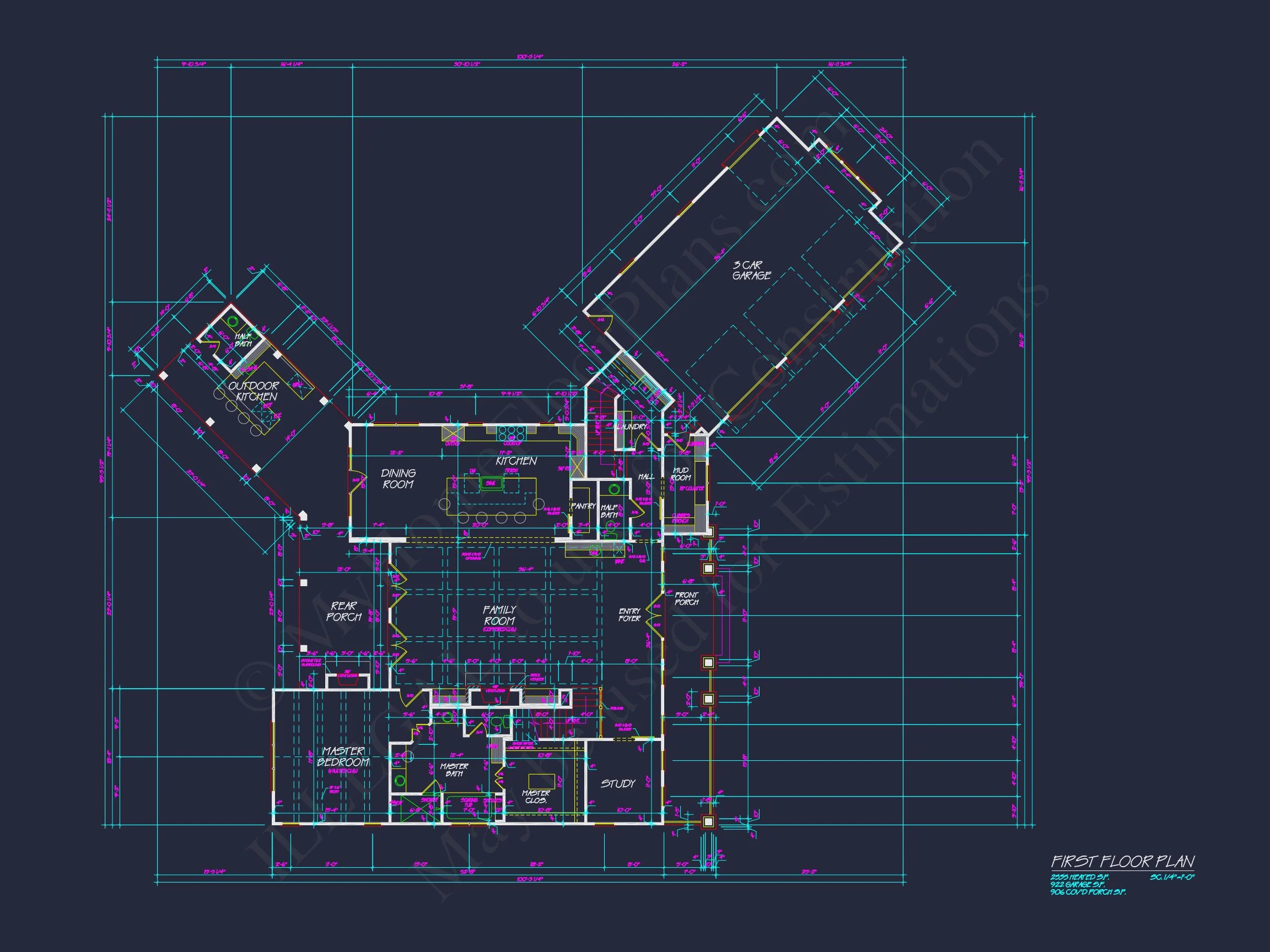 17-1046 HOUSE PLAN - Spacious 2-Story House Plan with Garage & Outdoor Features - CAD Designs 11 Spacious 2-Story house Plan with Garage & Outdoor Features - CAD Designs