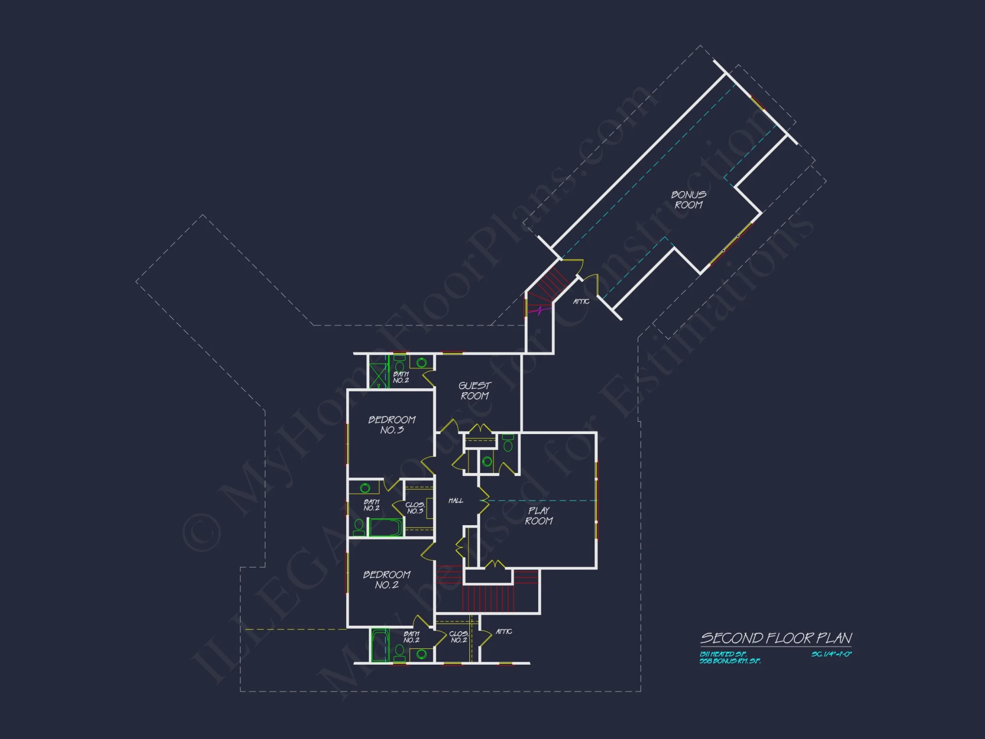 Spacious 2-Story house Plan with Garage & Outdoor Features - CAD Designs