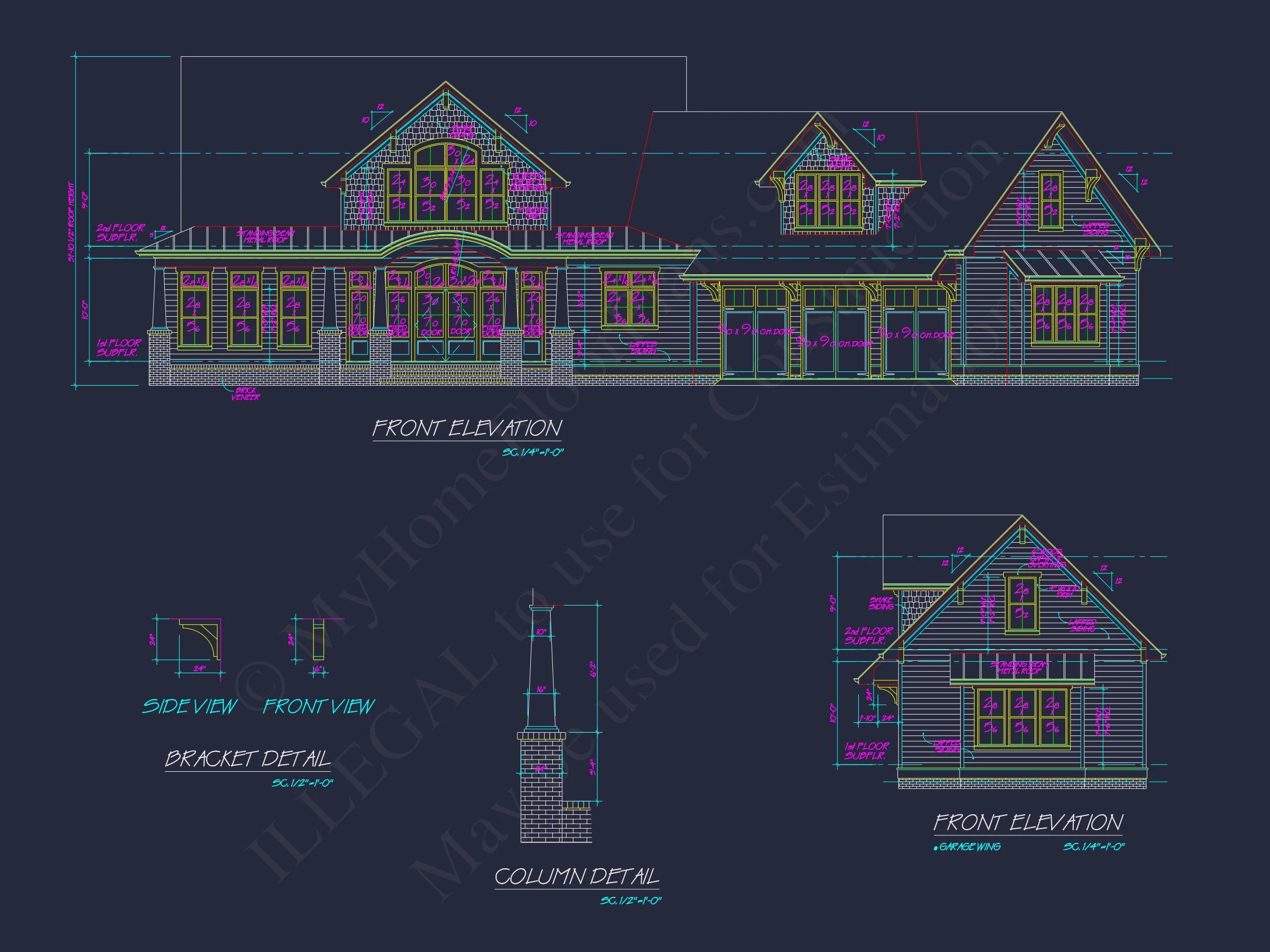 17-1046 HOUSE PLAN - Spacious 2-Story House Plan with Garage & Outdoor Features - CAD Designs 6 Spacious 2-Story house Plan with Garage & Outdoor Features - CAD Designs