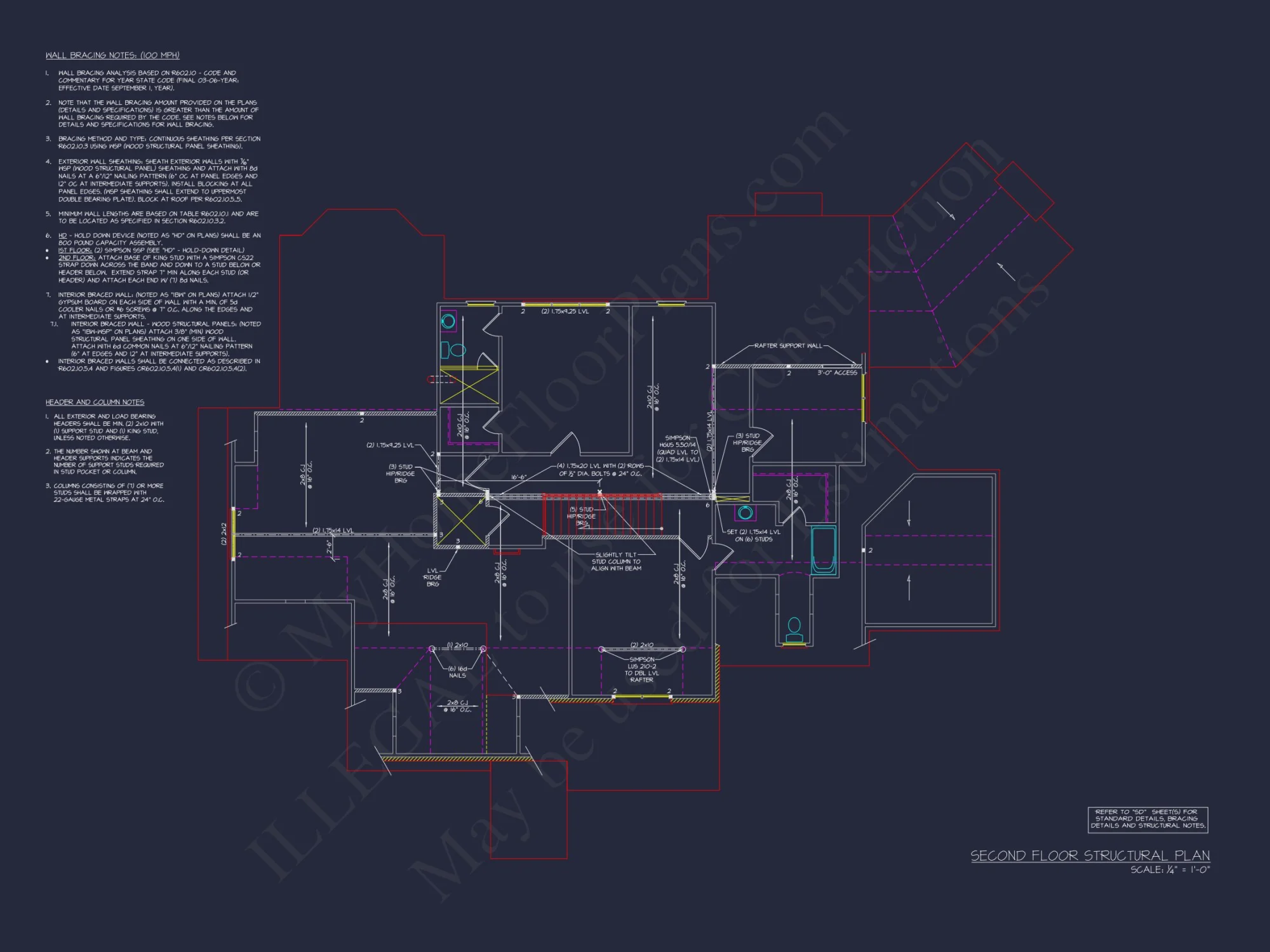 Luxurious 2-Story house Plan with French Country Design